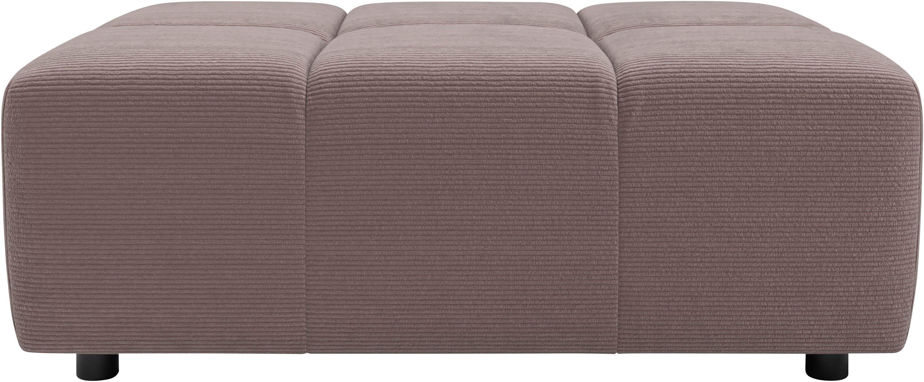 Home affaire Polsterhocker Ancona, Polsterhocker passend zum Sofa, Breite 107 cm, passend zur "Ancona"-Polsterserie, auch in Cord + Easy Care