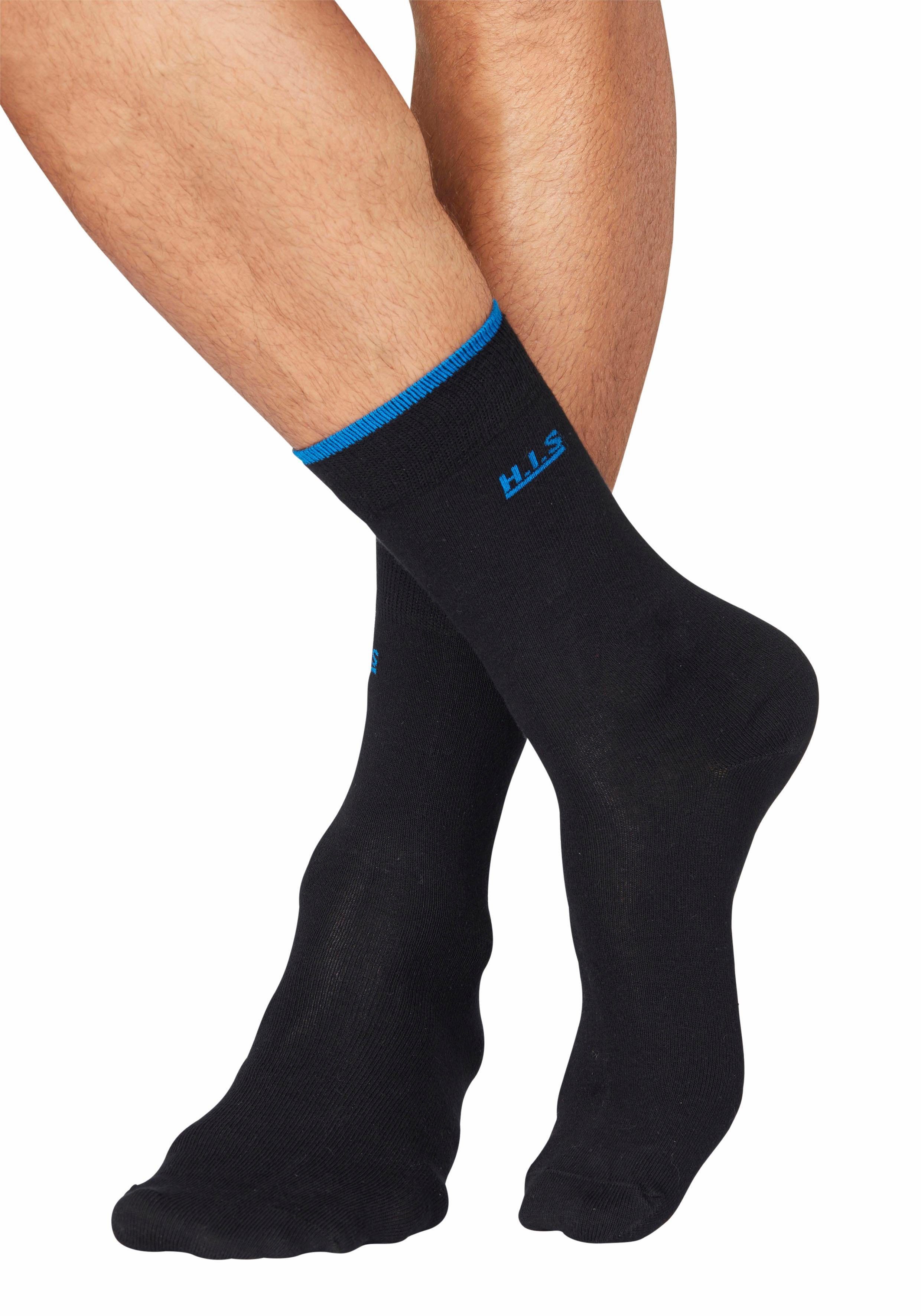 H.I.S Socken, (Packung, 7 Paar), mit farbigen Bündchen günstig online kaufen