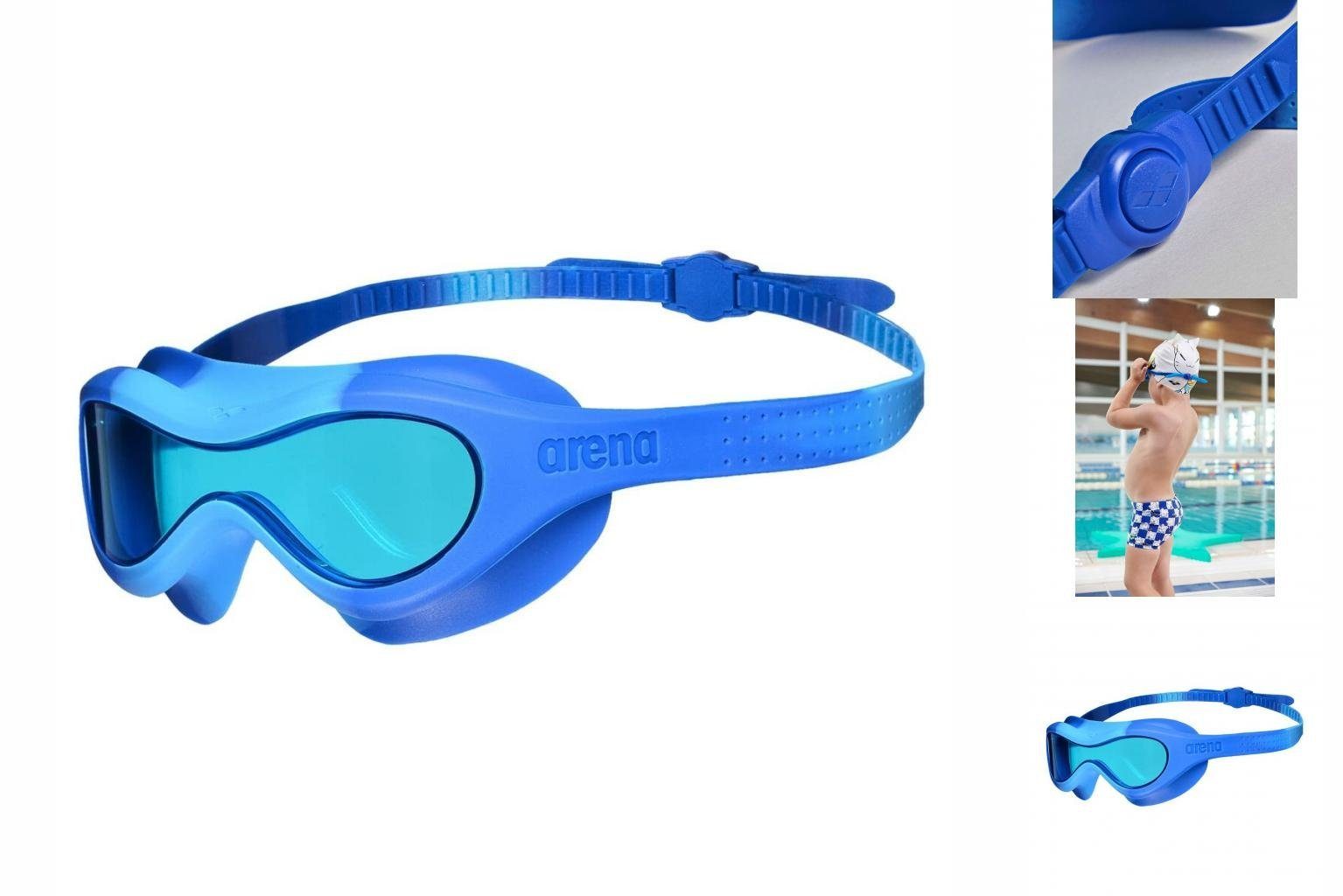 Blau Arena Arena Kids Schwimmbrille Kinder-Schwimmbrille Mask Spider