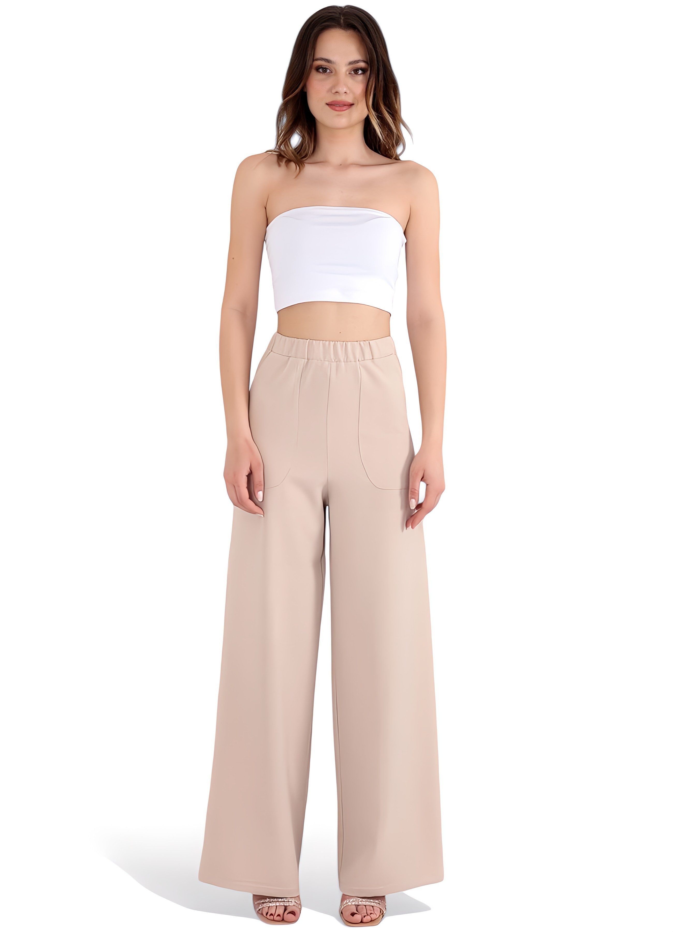 fashionshowcase Schlupfhose Damen Hose High Waist günstig online kaufen