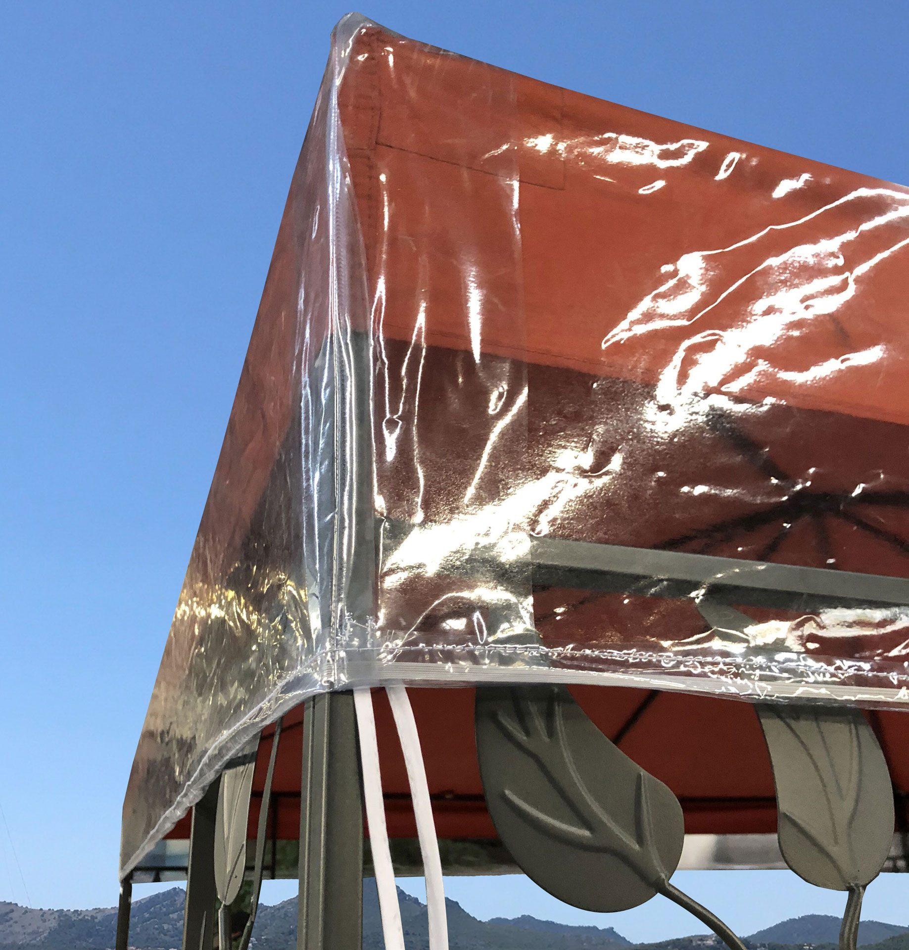 Quick Star Pavillon-Schutzhülle Pavillon Schutzhaube 3x3m Transparent Doppe günstig online kaufen