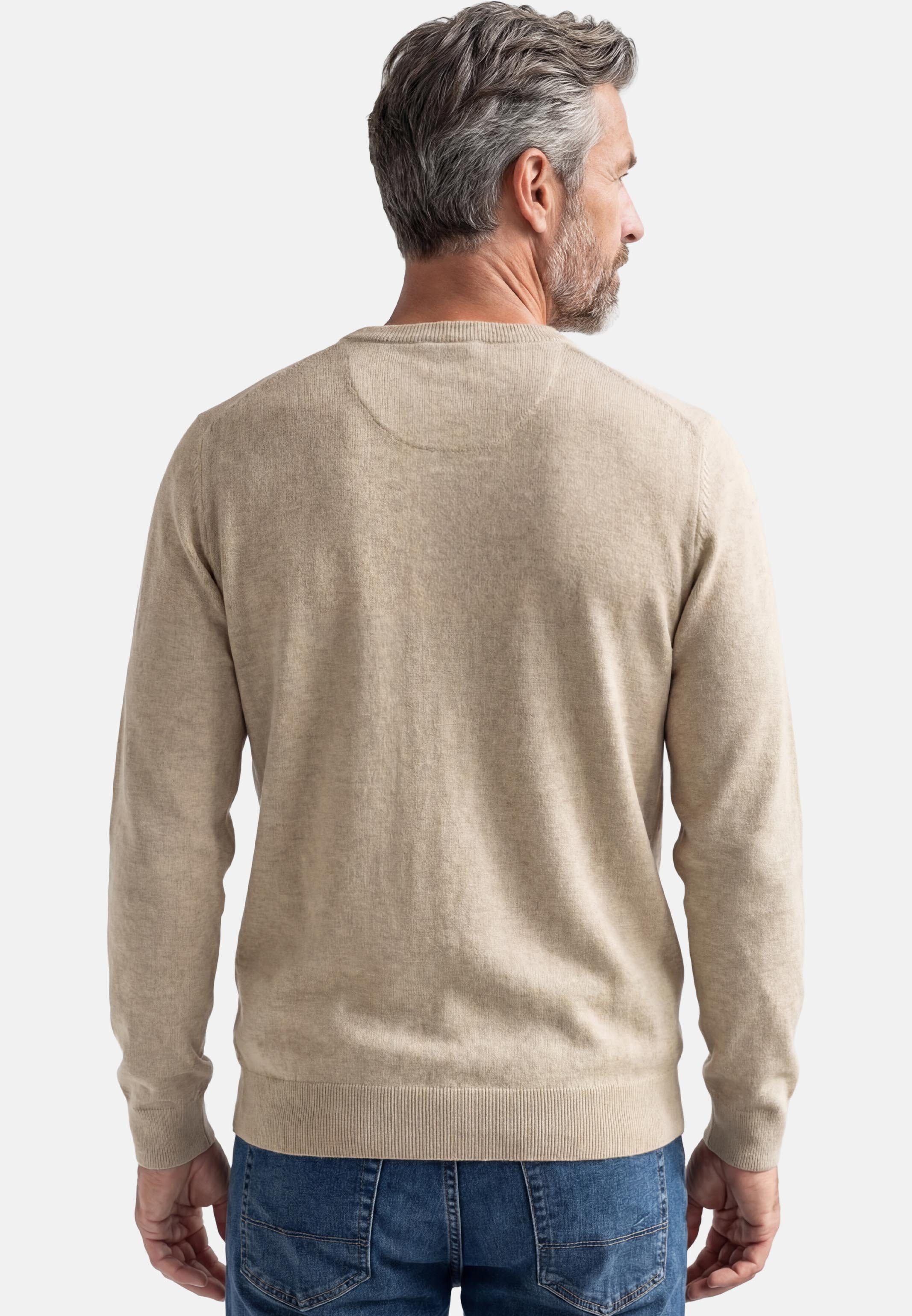 Redmond Rundhalspullover Basic (1-tlg) Pullover - Baumwolle - Atmungsaktiv - Weicher Feinstrick