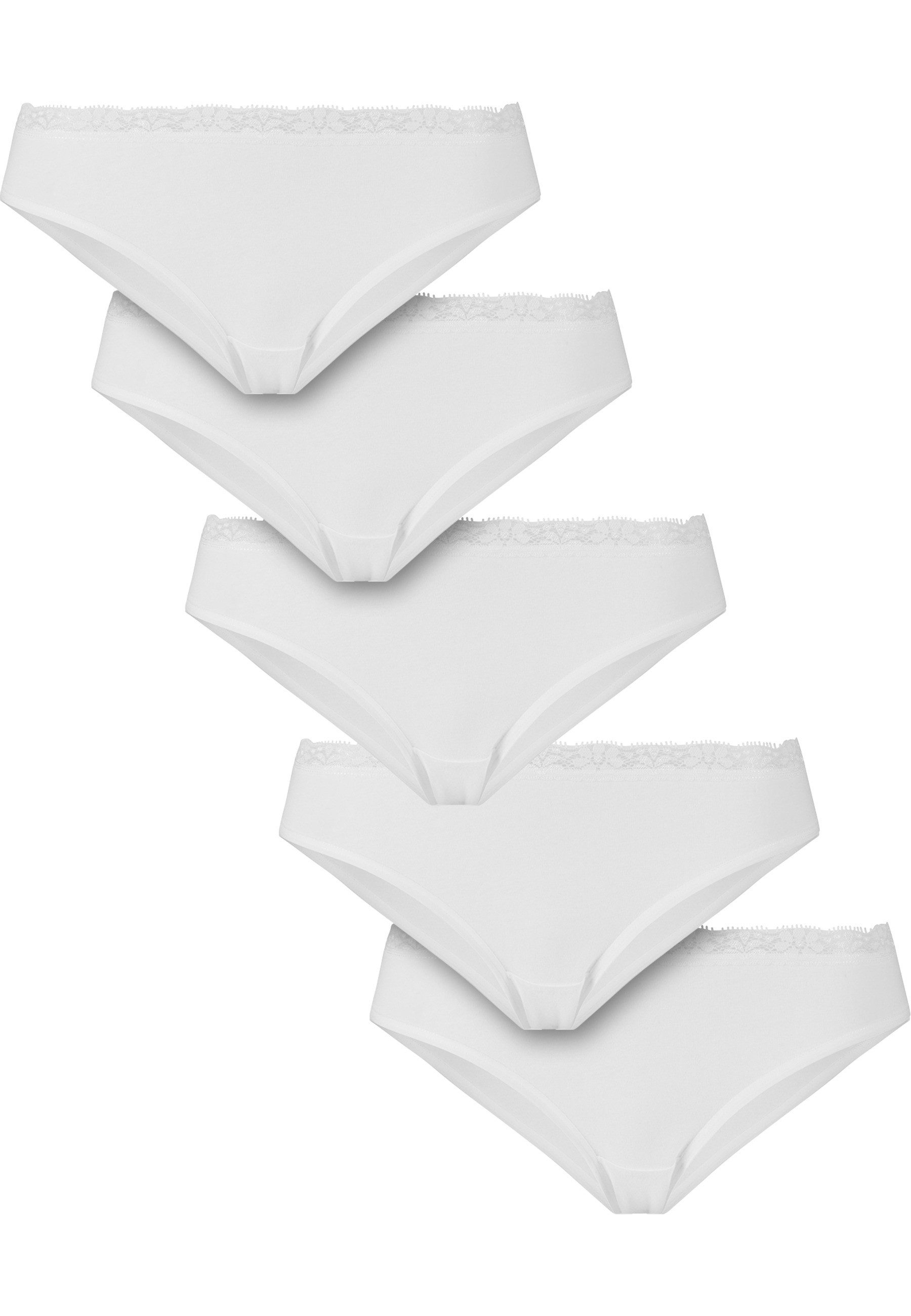 Panty Urban Classics Ladies Basic Cotton Brazilian Lace 5-Pack