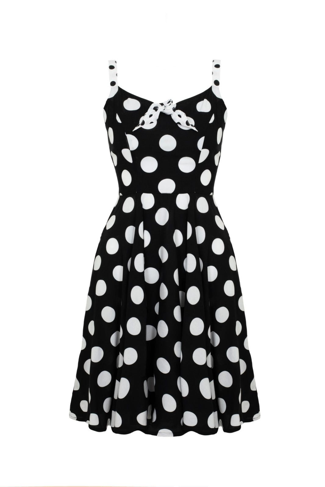 Hell Bunny Trägerkleid Dolores Träger Polka günstig online kaufen