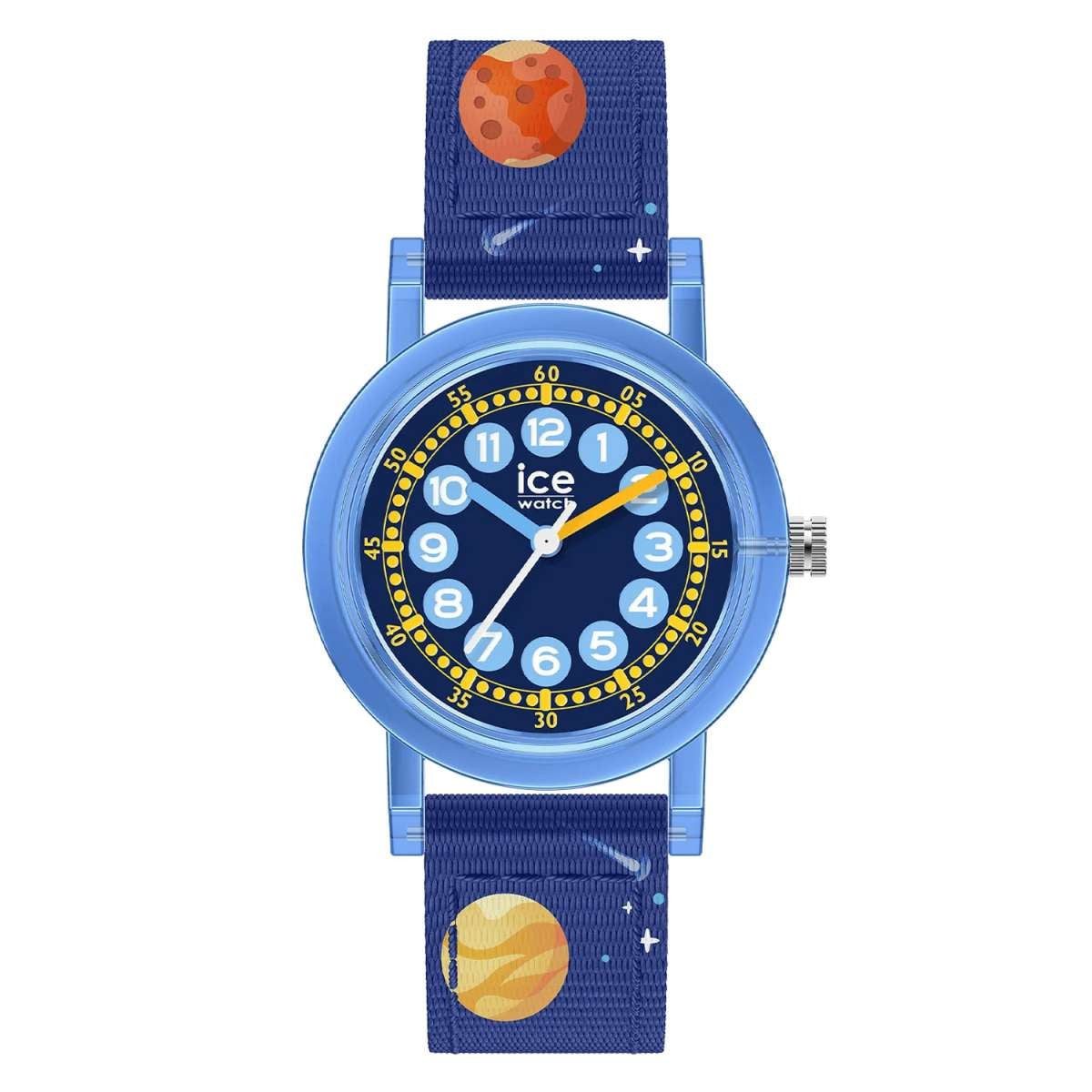 ice-watch Quarzuhr 024500, Kinderuhr ICE Learning XS Blau Weltraum