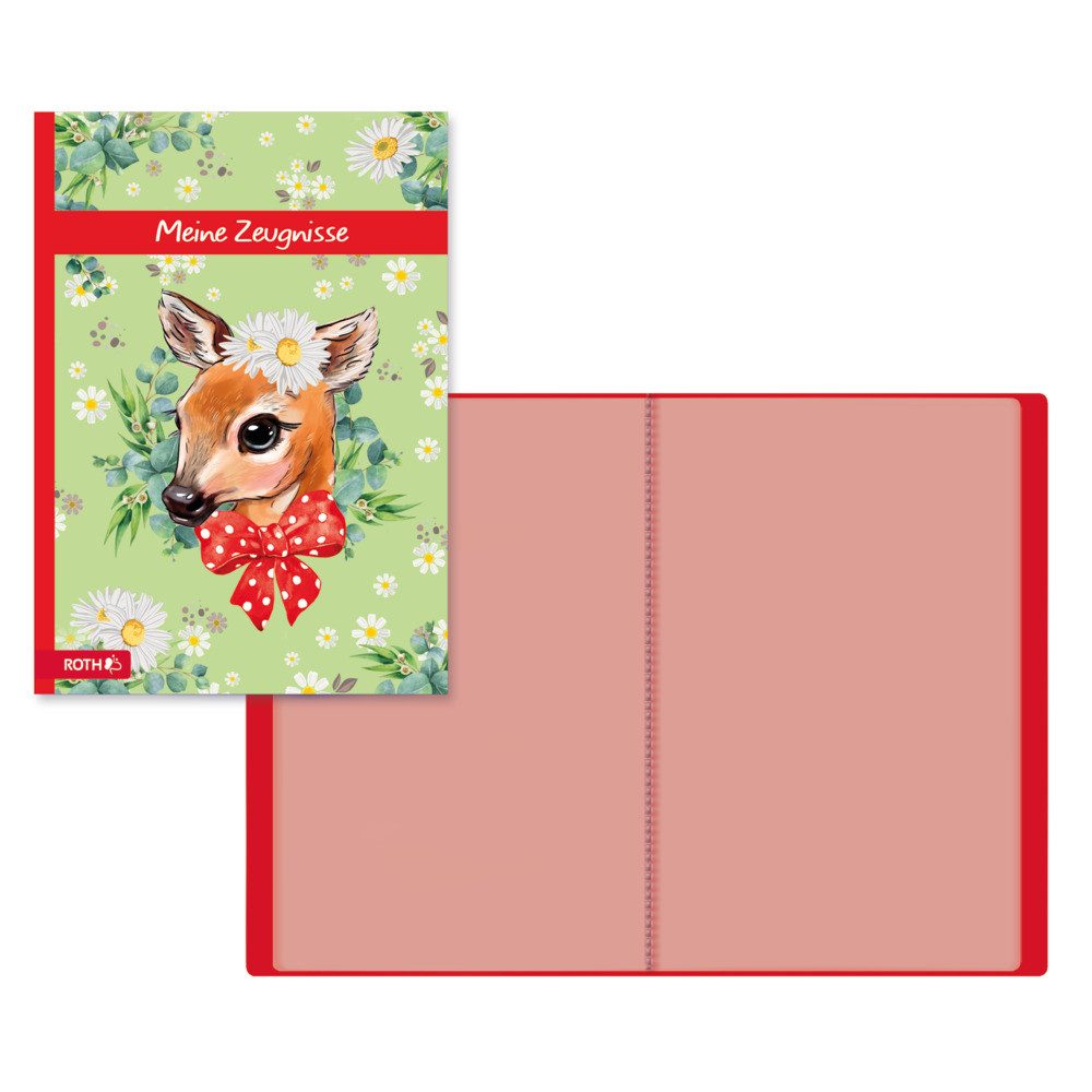 Roth Organisationsmappe Roth Zeugnismappe Reh 10 Einlagen DIN A4