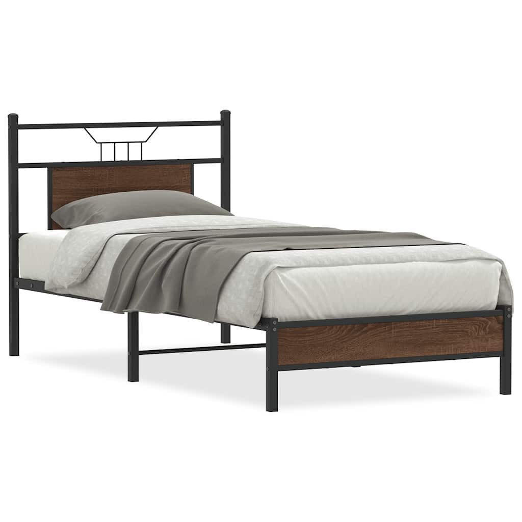 vidaXL Bett Bettgestell ohne Matratze Braun günstig online kaufen