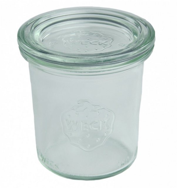 MamboCat Einmachglas “24er Set Weck Gläser 140 ml Sturzgläser mit 24 Glasdeckeln incl. Diamant-Zucker Gelierzauber Rezeptheft”