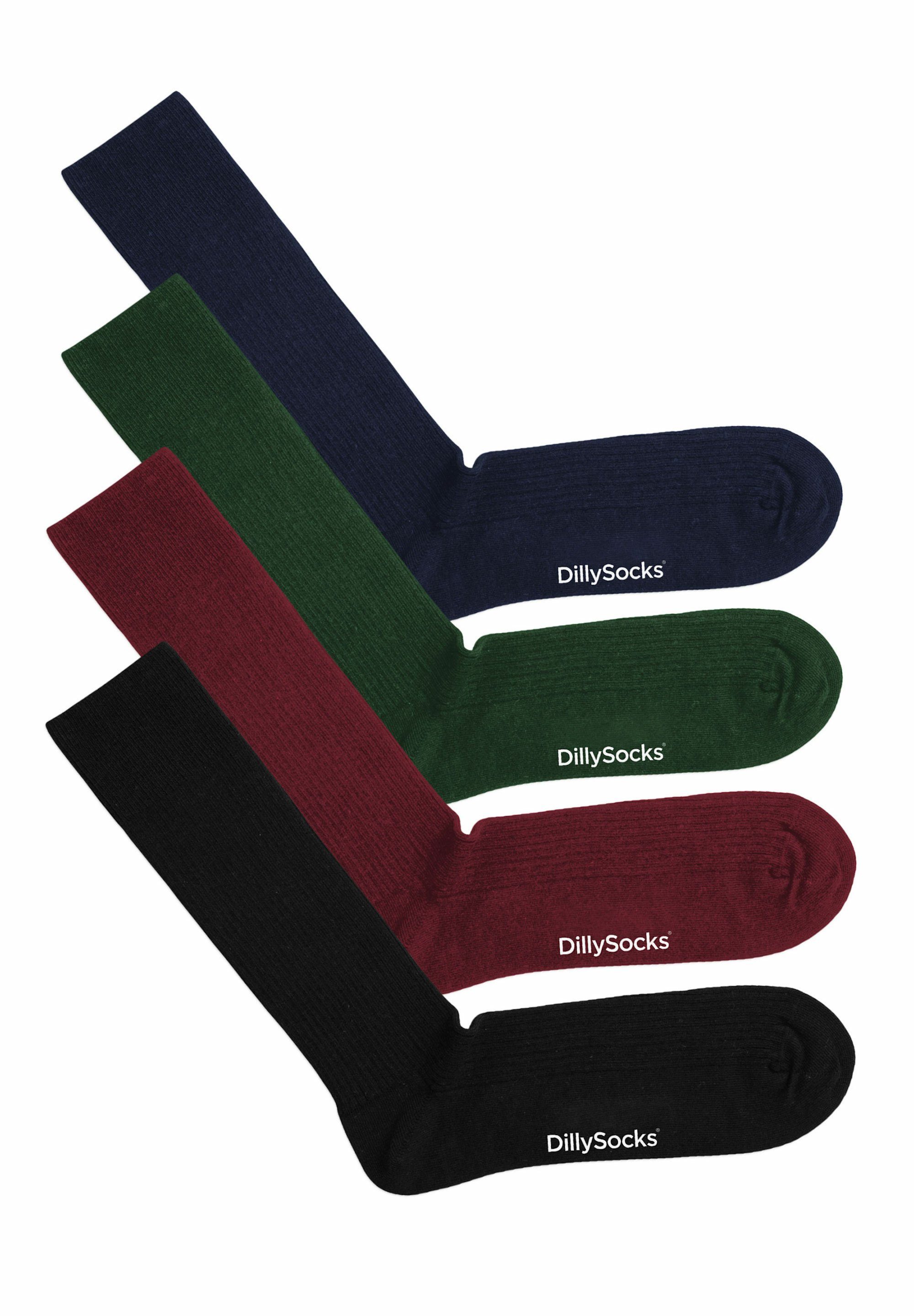 Dark Navy - Forest Green - Wine Red - Night Black