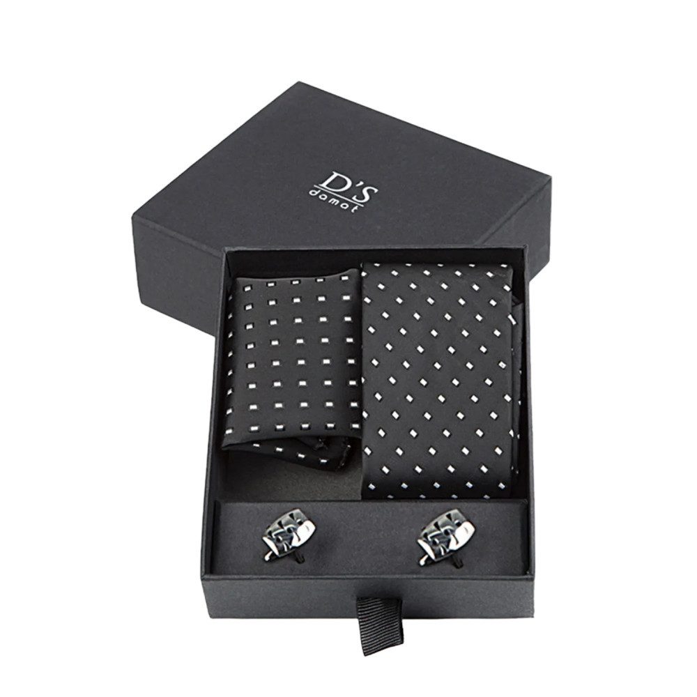 D'S DAMAT Krawatte D'S DAMAT Einfarbige Krawatte, formelle Krawatten für Herren, Einsteck