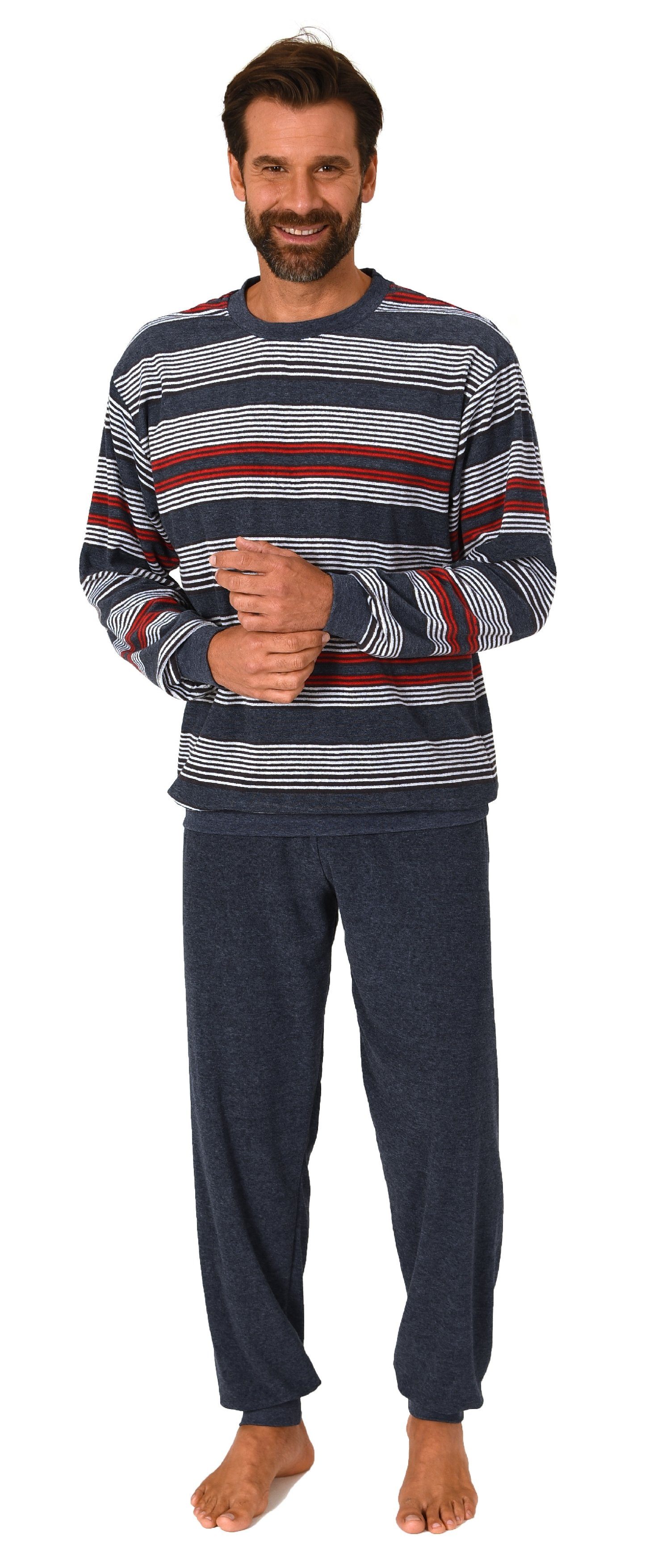 Normann Pyjama Normann Herren Frottee Schlafanzug günstig online kaufen
