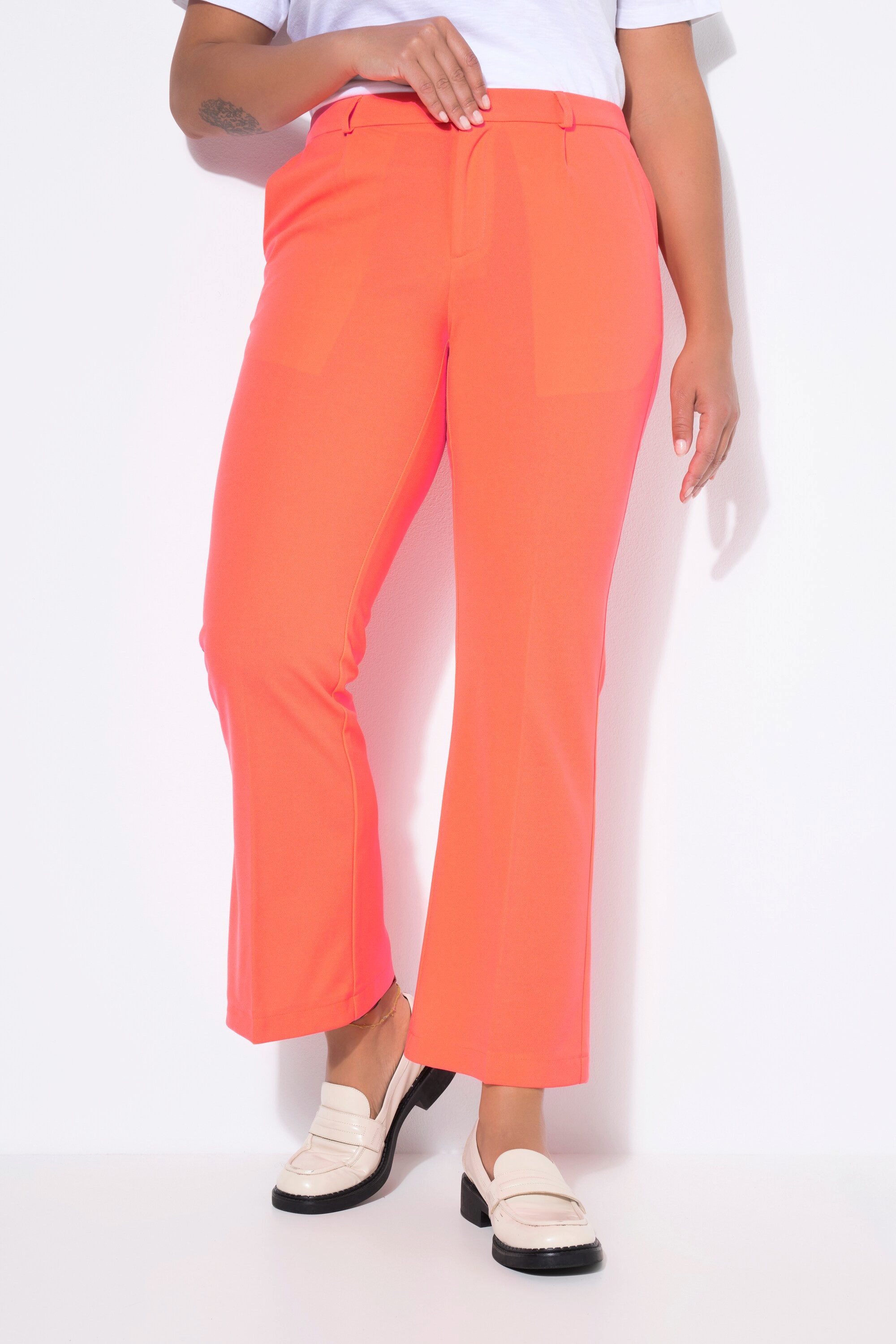 Angel of Style Funktionshose Hose gerades Bein Knopfverschluss