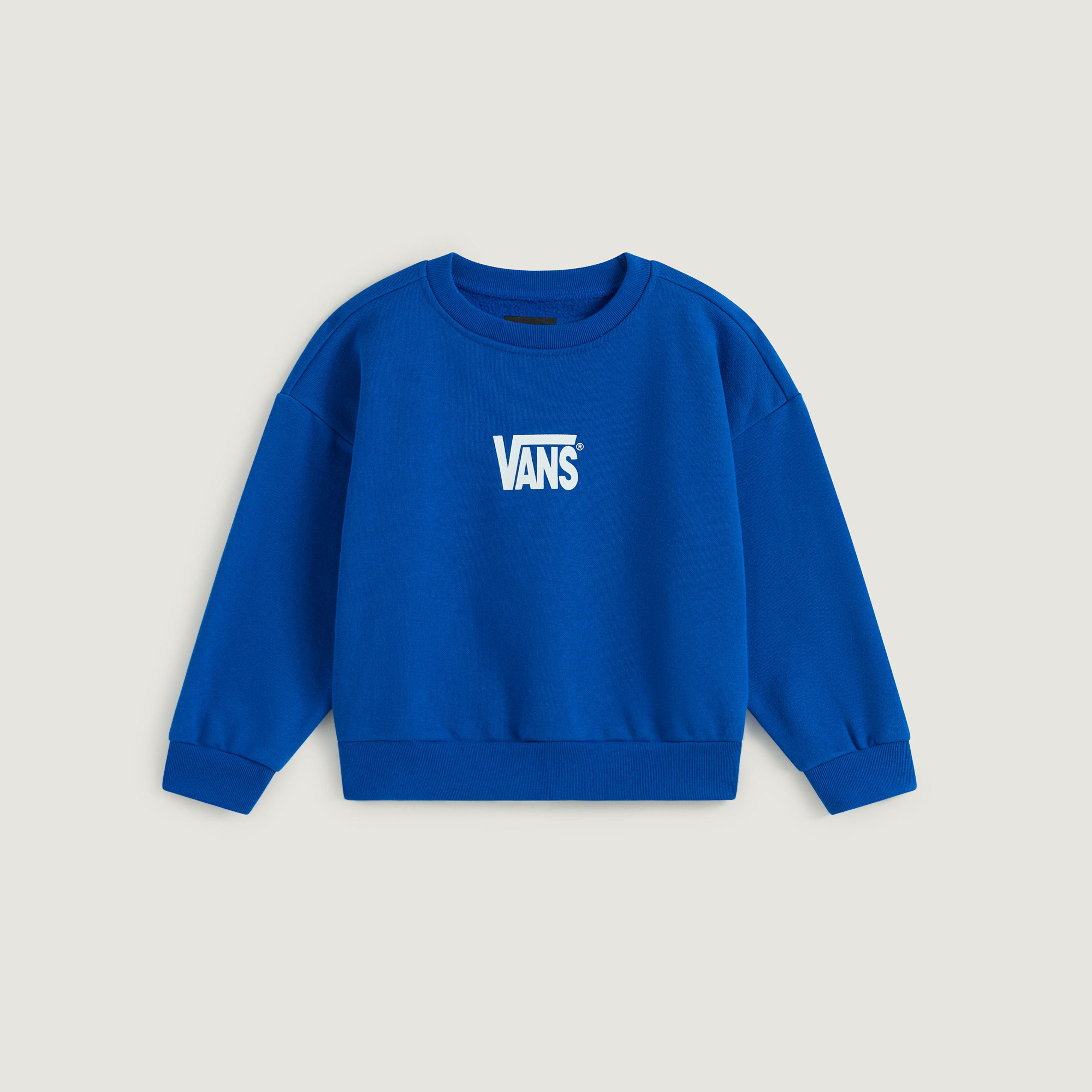 Vans Sweatshirt STRETCH LOGO CREW für aktive Kinder, aus Baumwolle und Polyester, mit Rundhalsausschnitt