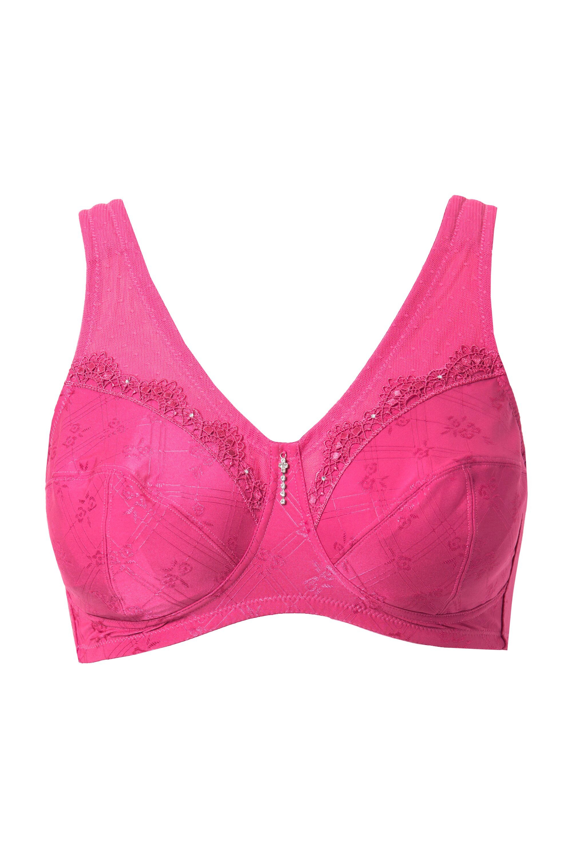 Ulla Popken Entlastungs-BH Entlastungs-BH ohne Bügel Spitze