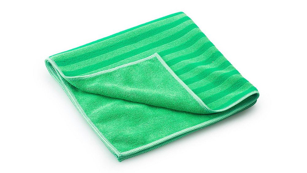 SAUGAUF Mikrofaser Borstentücher grün mit zwei Megaseiten gegen jeden Schmutz Mikrofasertuch (5-tlg., Waschmaschinenfest bis 95°, Trocknergeeignet)