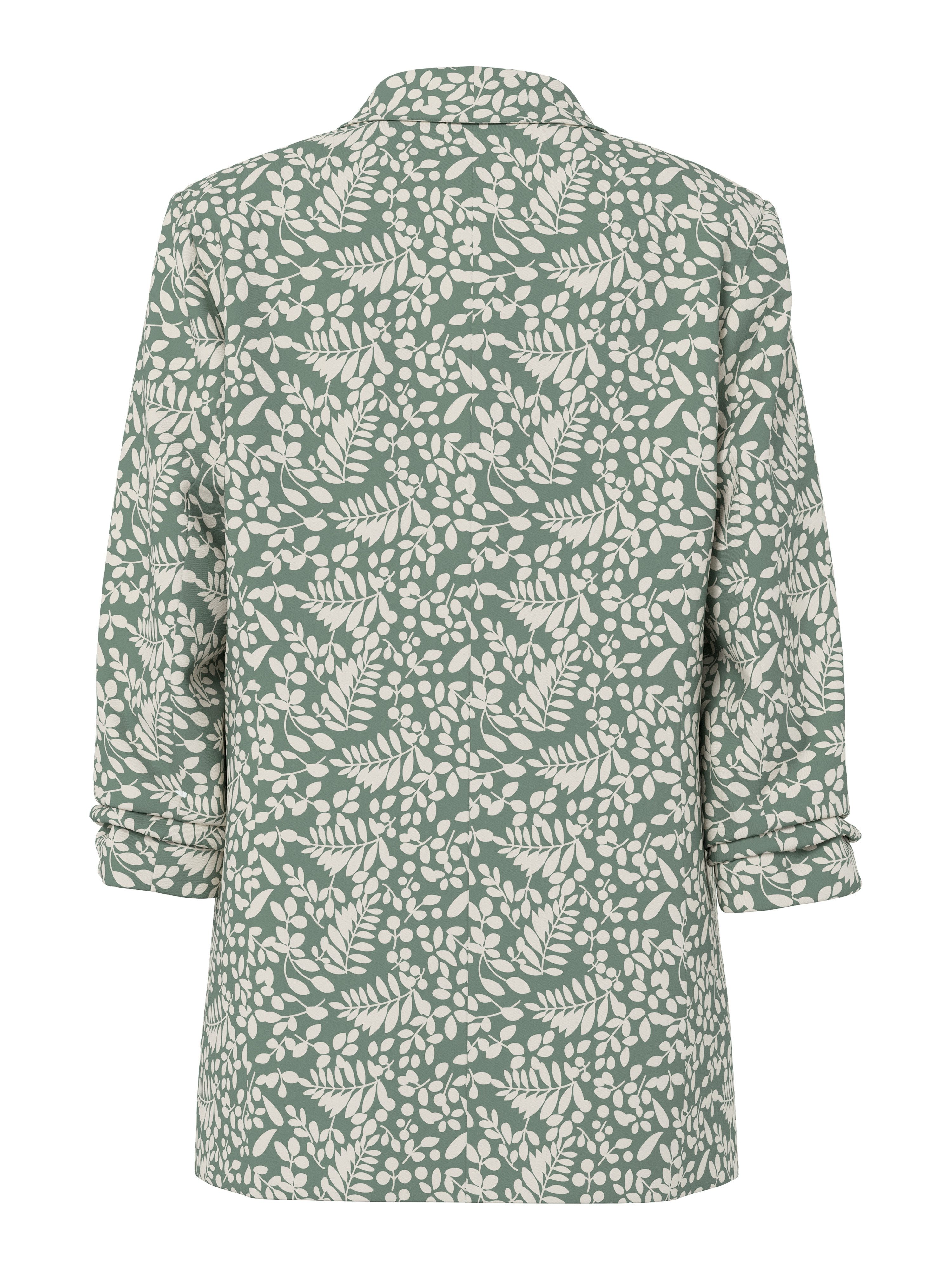 pieces Blusenblazer PCBOSELLA 3/4 PRINTED BLAZER NOOS mit 3/4 Ärmel
