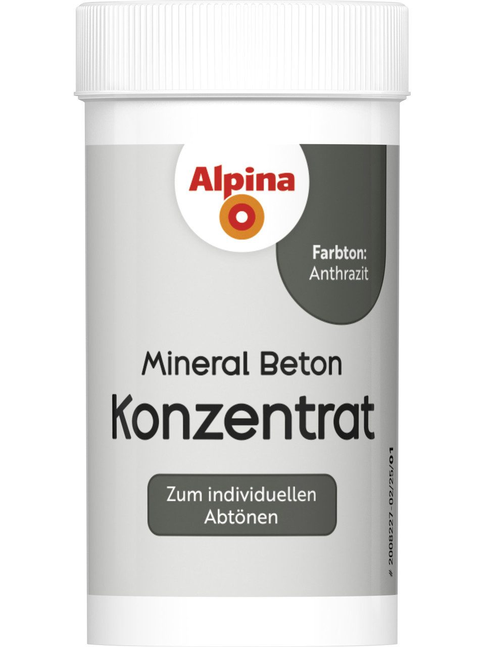 Alpina Vollton- und Abtönfarbe Alpina Konzentrat Mineral Beton anthrazit 65 ml
