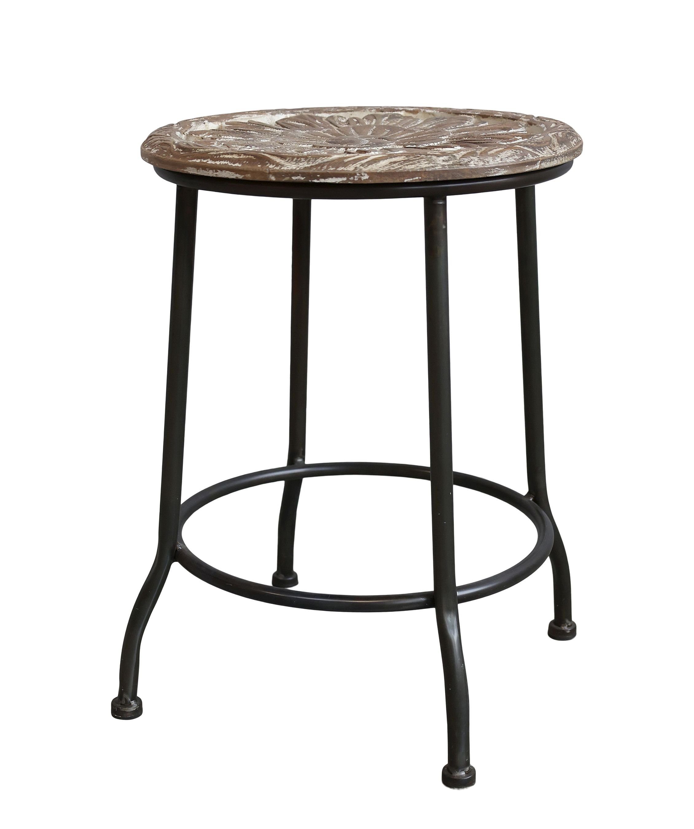 Chic Antique Hocker Hocker mit Blumensitzfläche Sitzhocker Blumenhocker Sitz Chic Antique. € 69,90