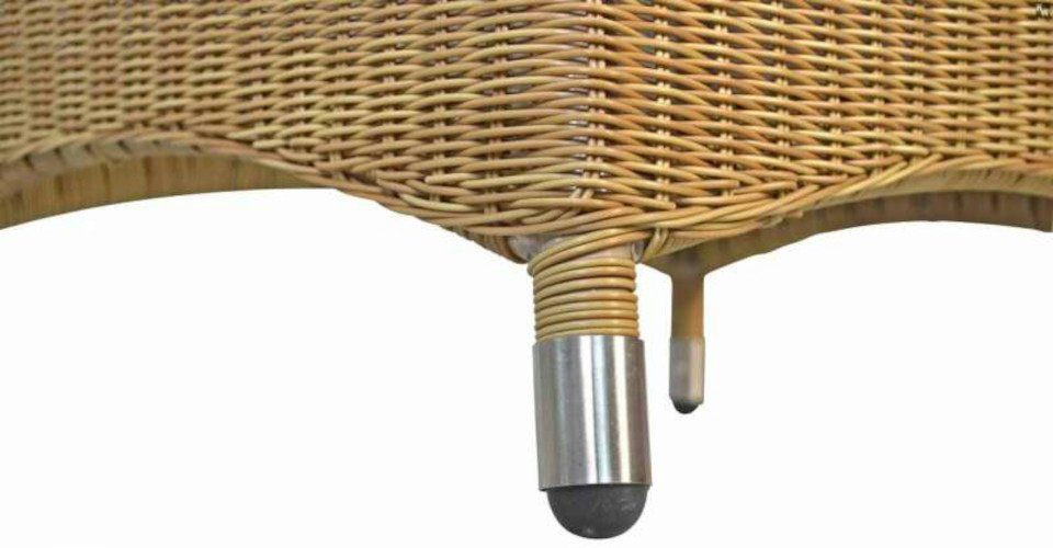 Kai Wiechmann Gartensessel Hochwertiger Polyrattan Geflechtsessel als wetterfester Rattansessel, moderner Polyrattan Gartenstuhl in Cream