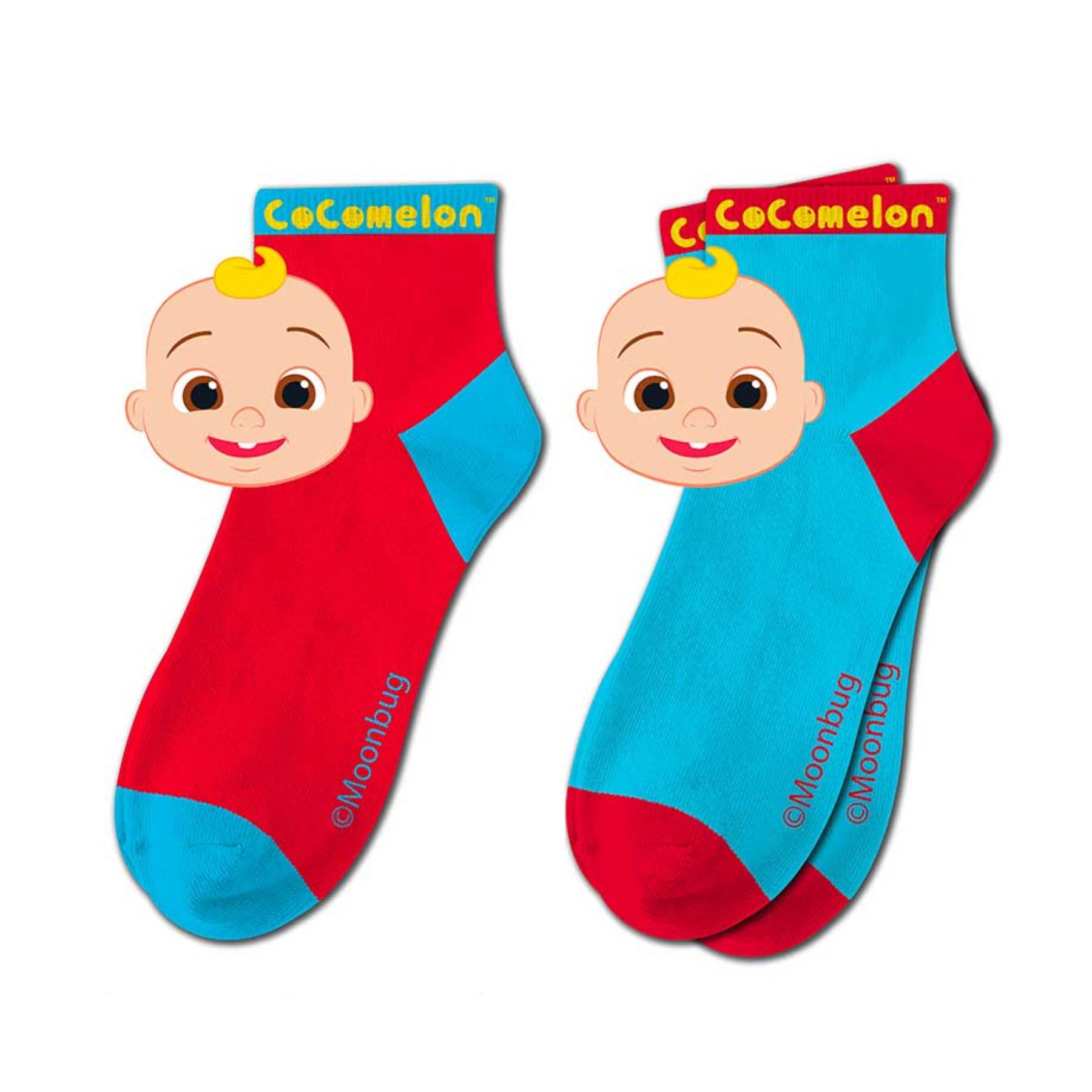 COCOMELON Sneakersocken Cocomelon Söckchen 2er-Pack Kinder Socken