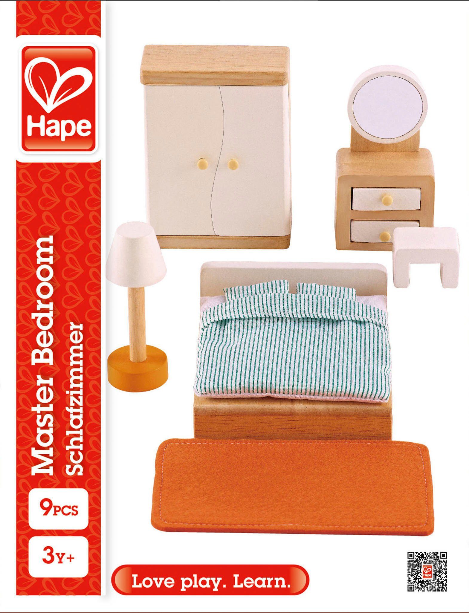Hape Puppenhausmöbel Schlafzimmer günstig online kaufen