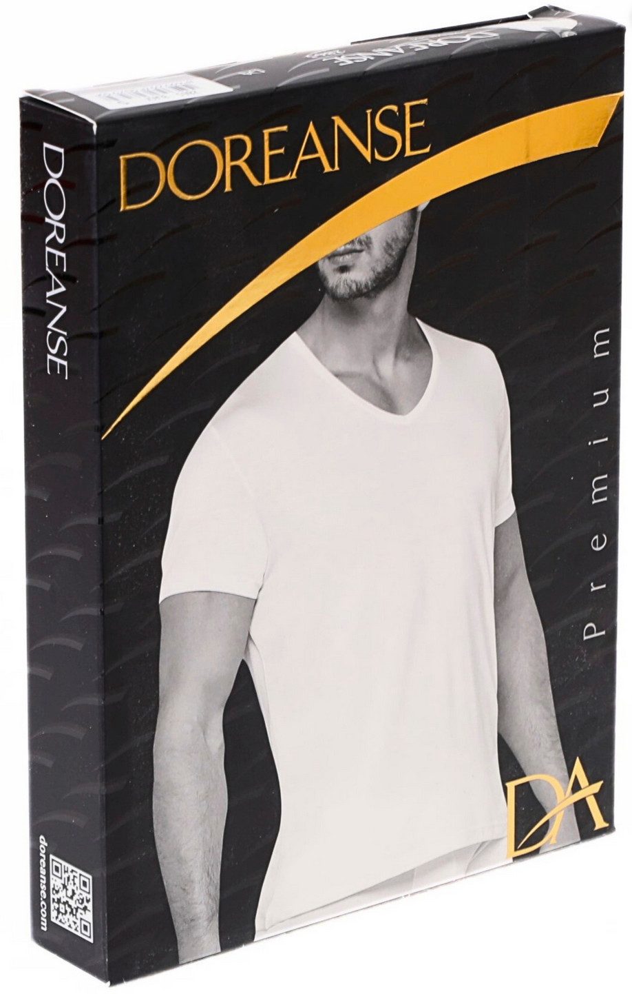 DOREANSE T-Shirt Herren Premium Basic Top Ultraweich Langlebig 2865 - 3 Farben