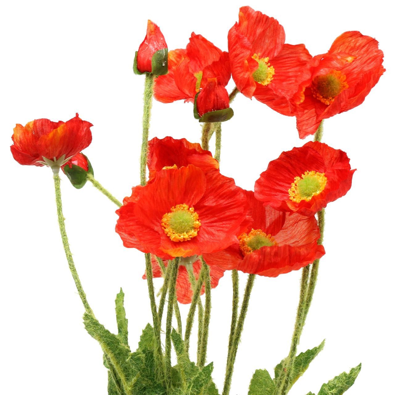 Kunstblume Mohnblume Orange Kunstblume Seidenblume 60cm günstig online kaufen