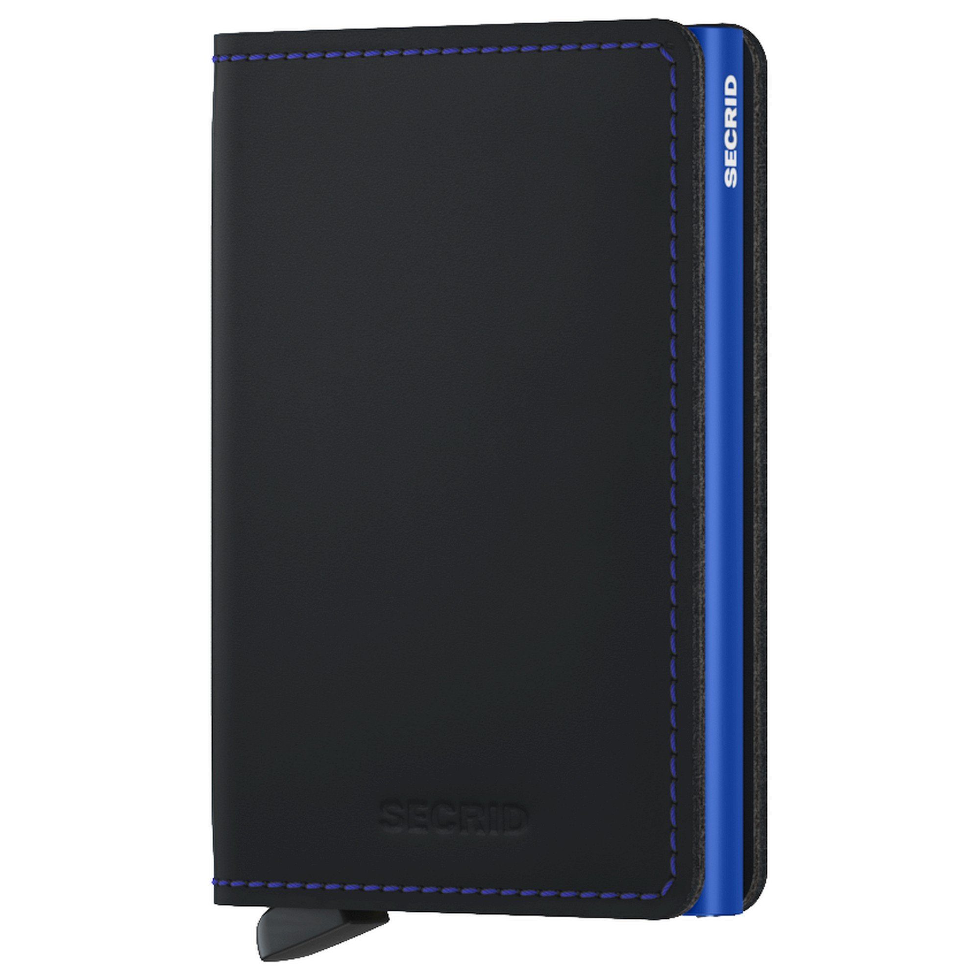 SECRID Geldbörse Matte Slimwallet - Geldbörse RFID 6.8 cm (1-tlg) black-blue