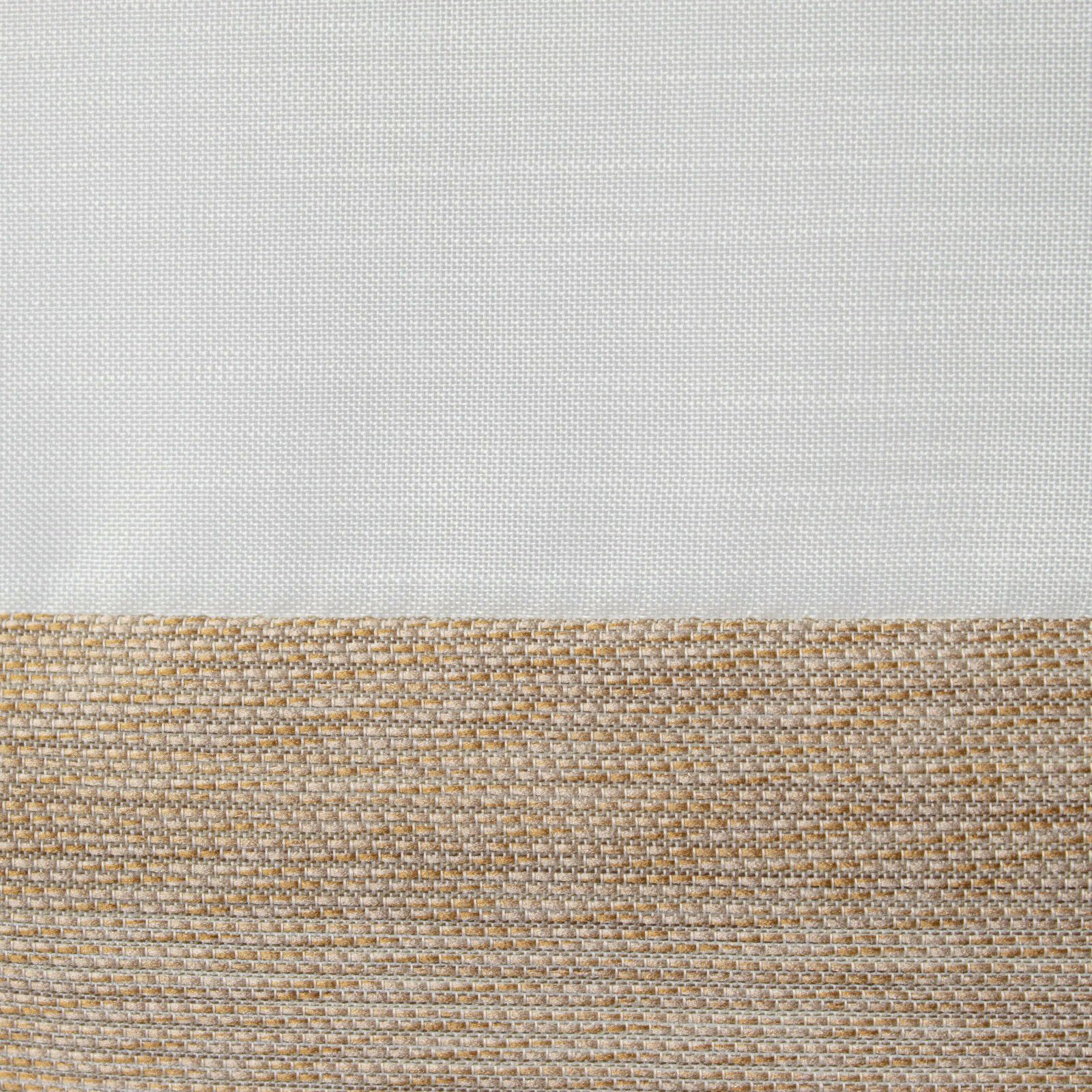 Clever-Kauf-24 Scheibengardine 4-teiliges Mini-Flächenvorhang-Set in beige weiß 2291-13, Stangendurchzug, halbtransparent, Store