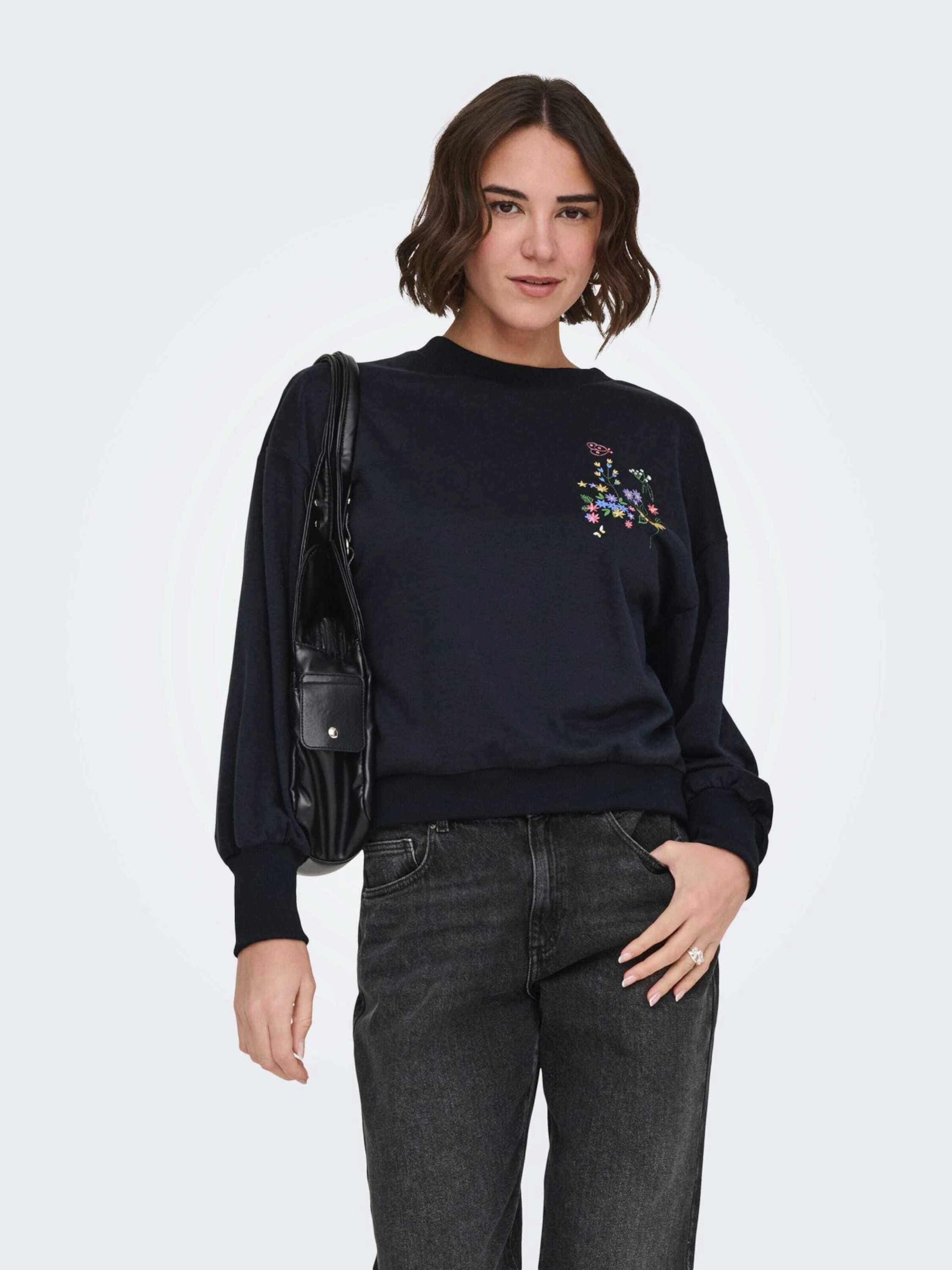 ONLY Sweatshirt ONLBrooke (1-tlg) Stickerei