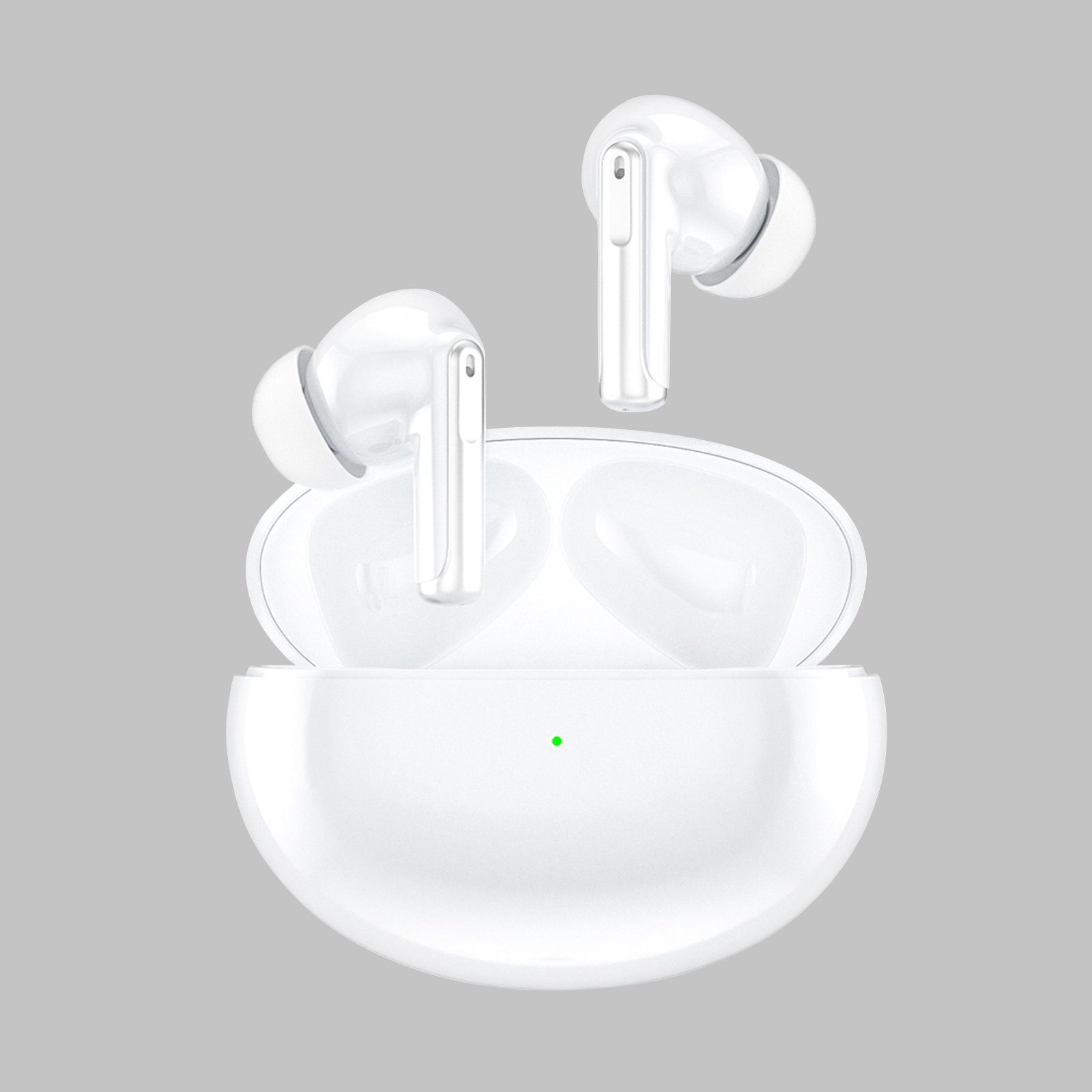 Yuede Kabellose Bluetooth Kopfhörer, In-Ear-Kopfhörer (Immersives HIFI-Stereo, Bluetooth 5.3, Earbuds mit 400mAh Ladehulle, Rauschunterdrückung, Kabelloses Laden) Weiss