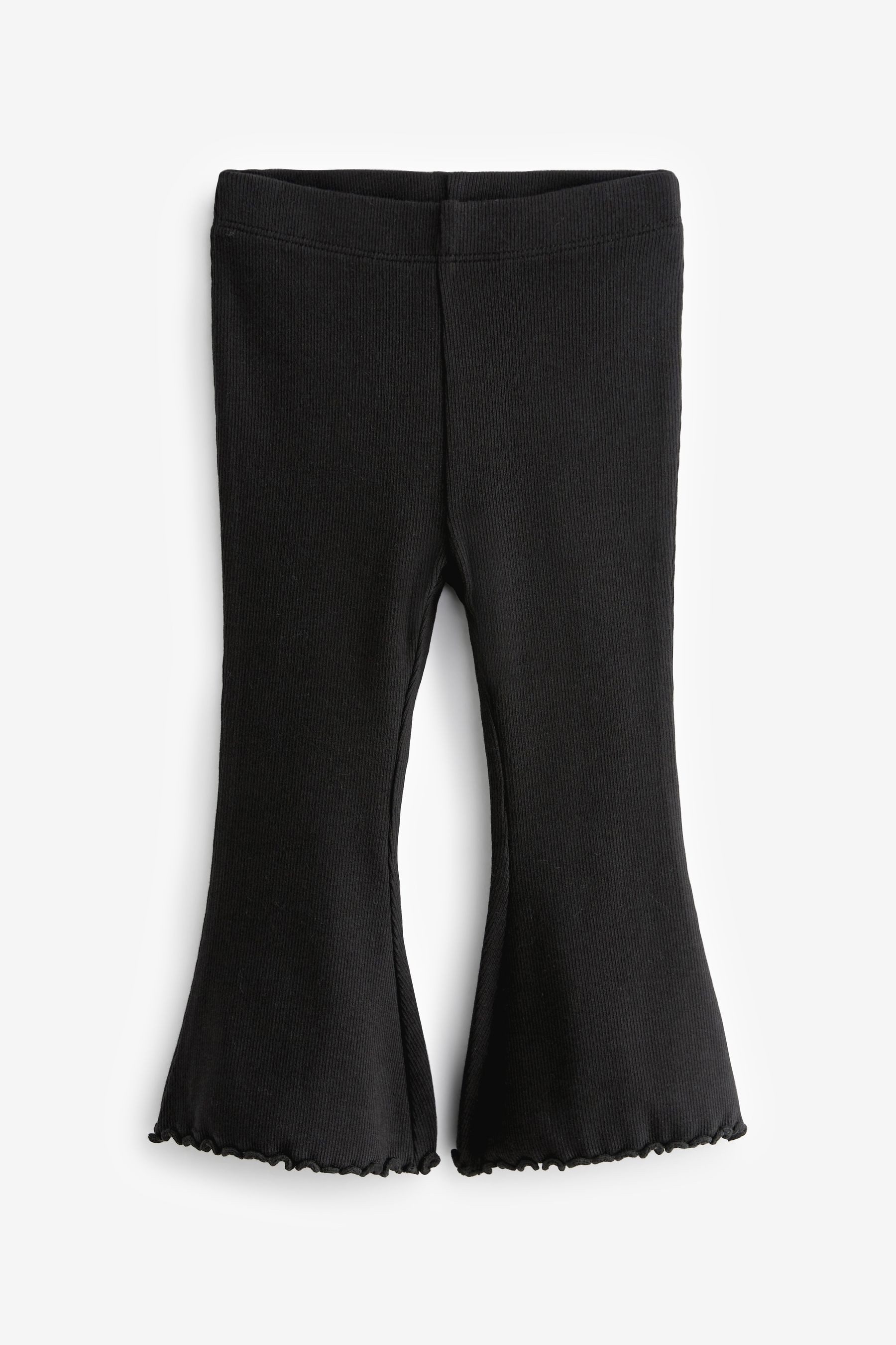 Leggings Gerippte Leggings mit Schlag