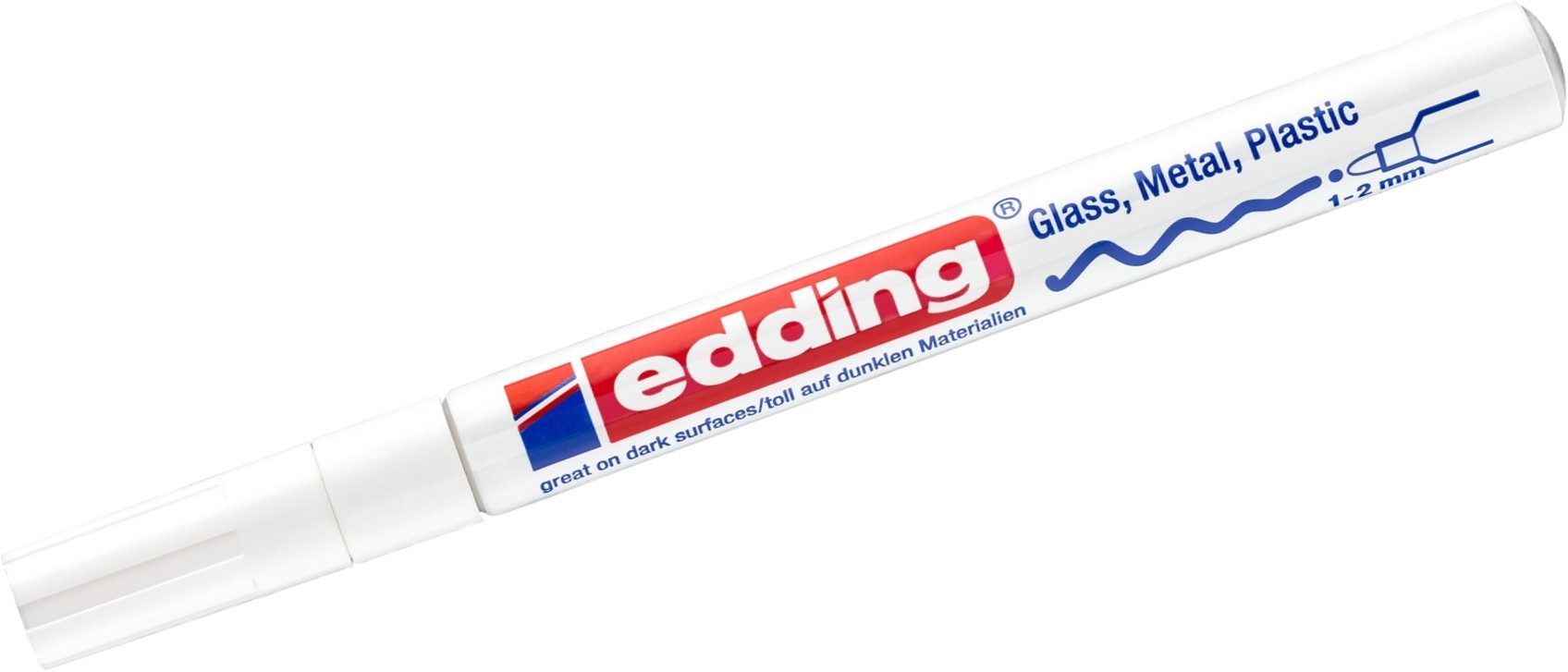 edding Permanentmarker Glanzlack-Marker edding 751 weiß