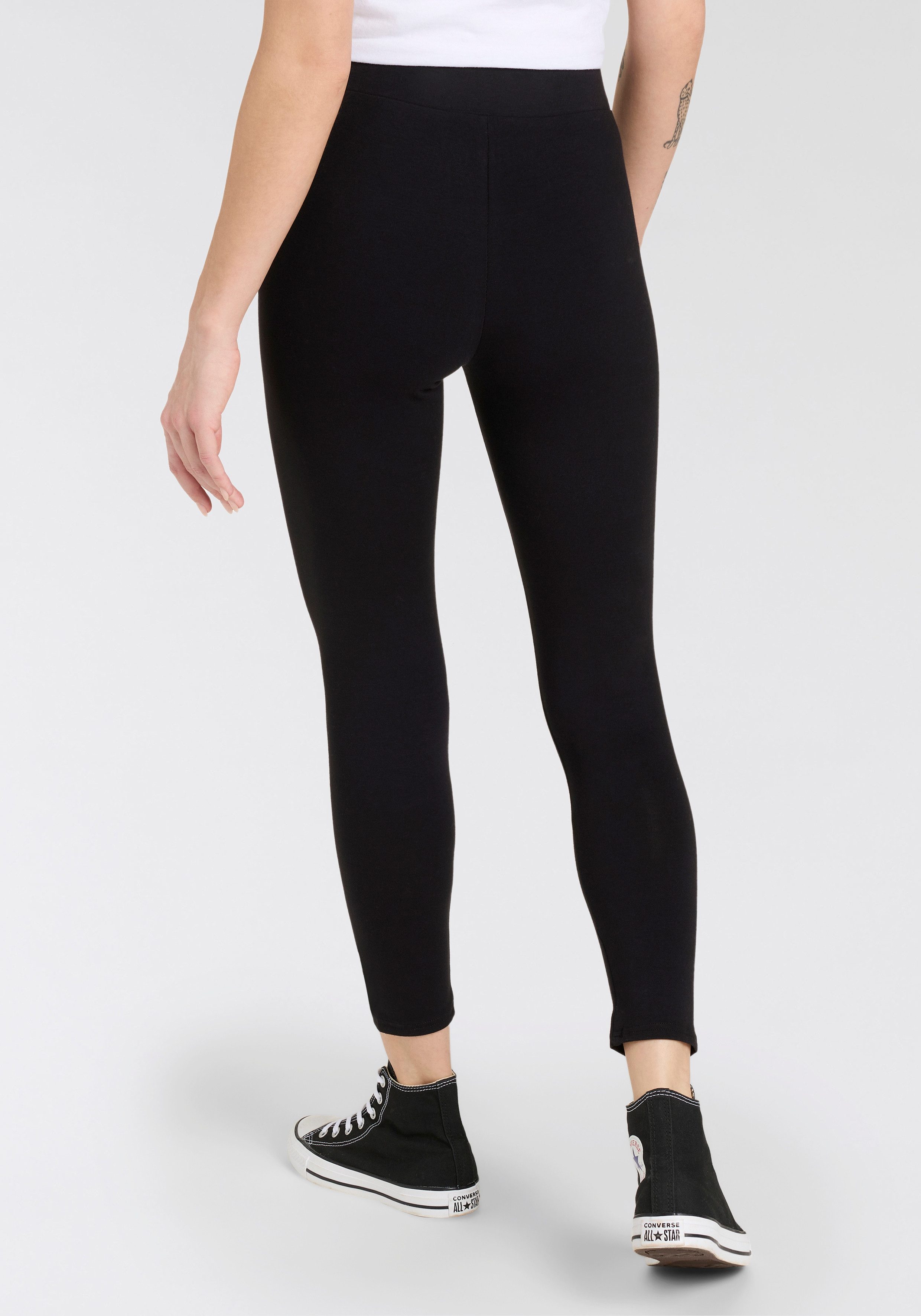 Converse Trainingstights CHUCK PATCH HIGH RISE - für Mädchen schnell trocknendes Material, atmungsaktiv, mit Elasthananteil