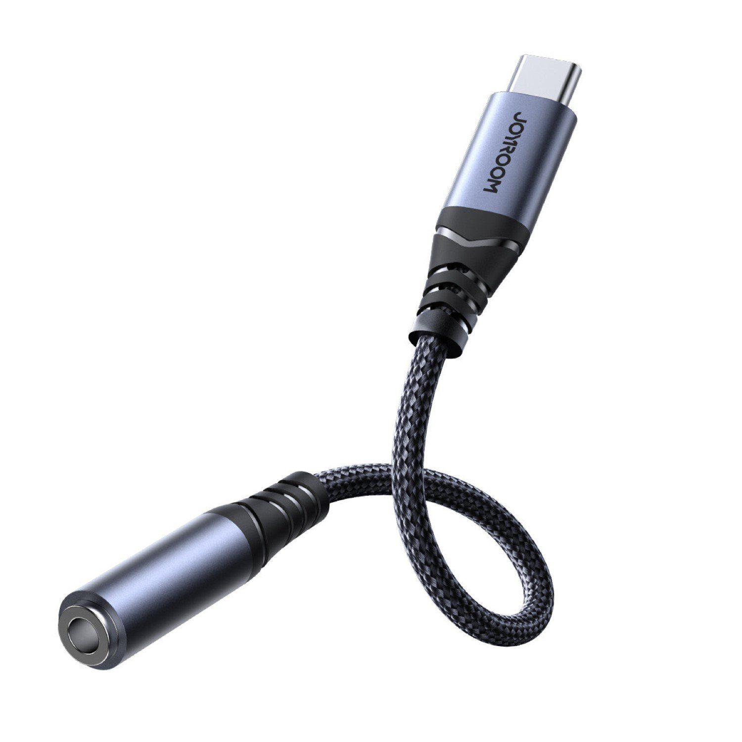 JOYROOM Audio Adapter USB-C DAC-Adapter auf 3,5-mm-Miniklinke – Schwarz Audio-Adapter