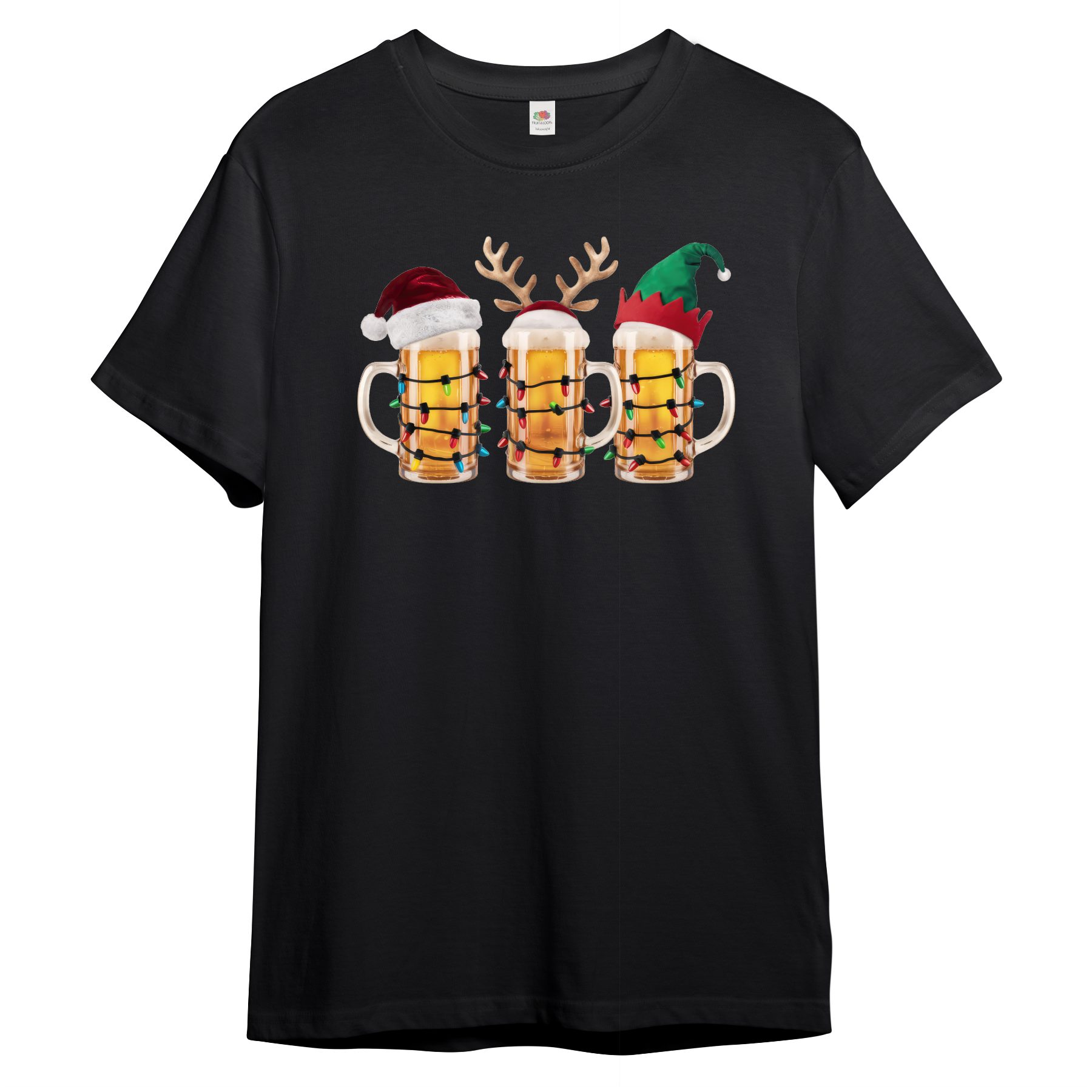 Print-Shirt Herren T-Shirt "Die Biertrinker - Weihnachtsbande"
