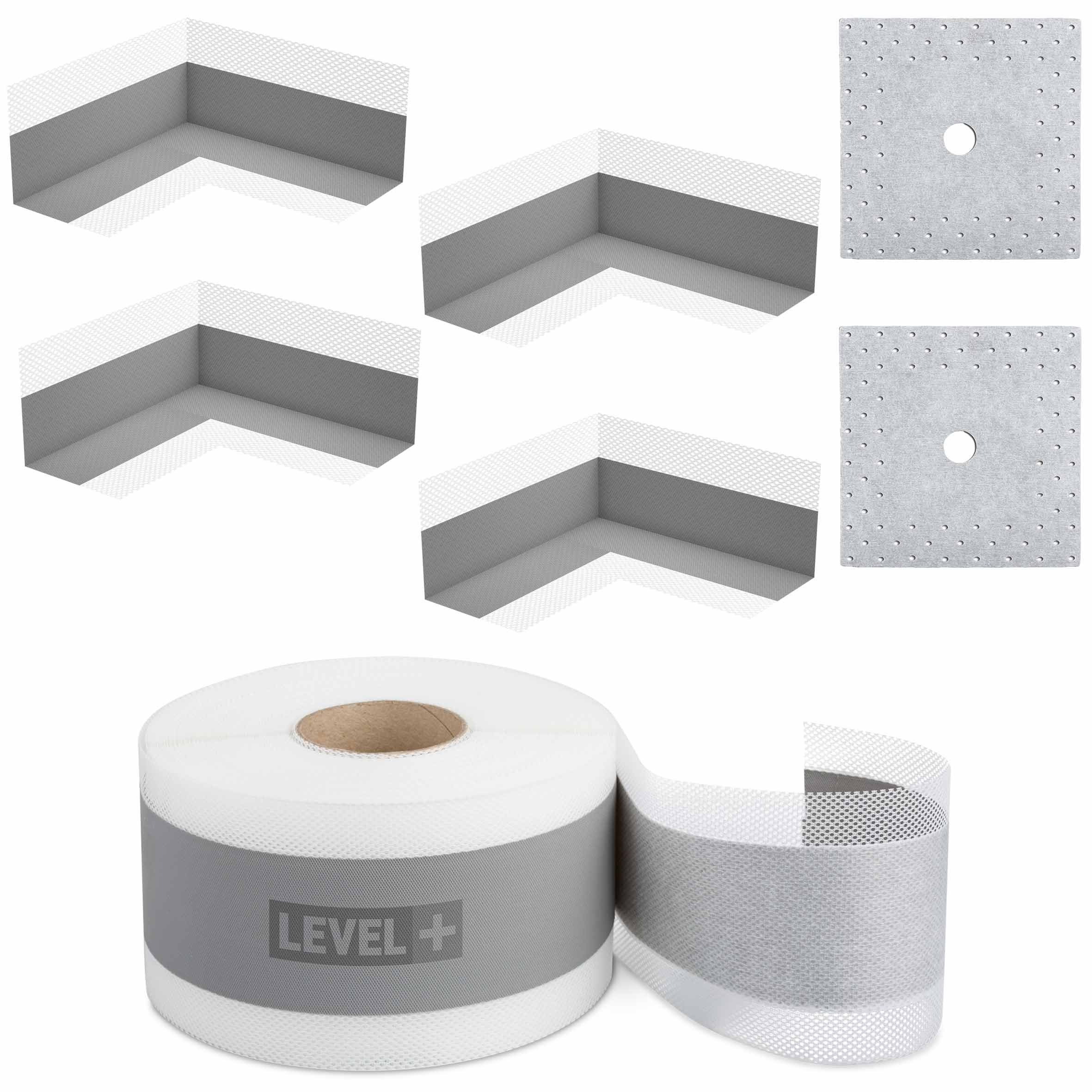 Level+ Dichtungsband Bandset Dusche Balkon Dichtband Dichtbahn Duschelement SET G2