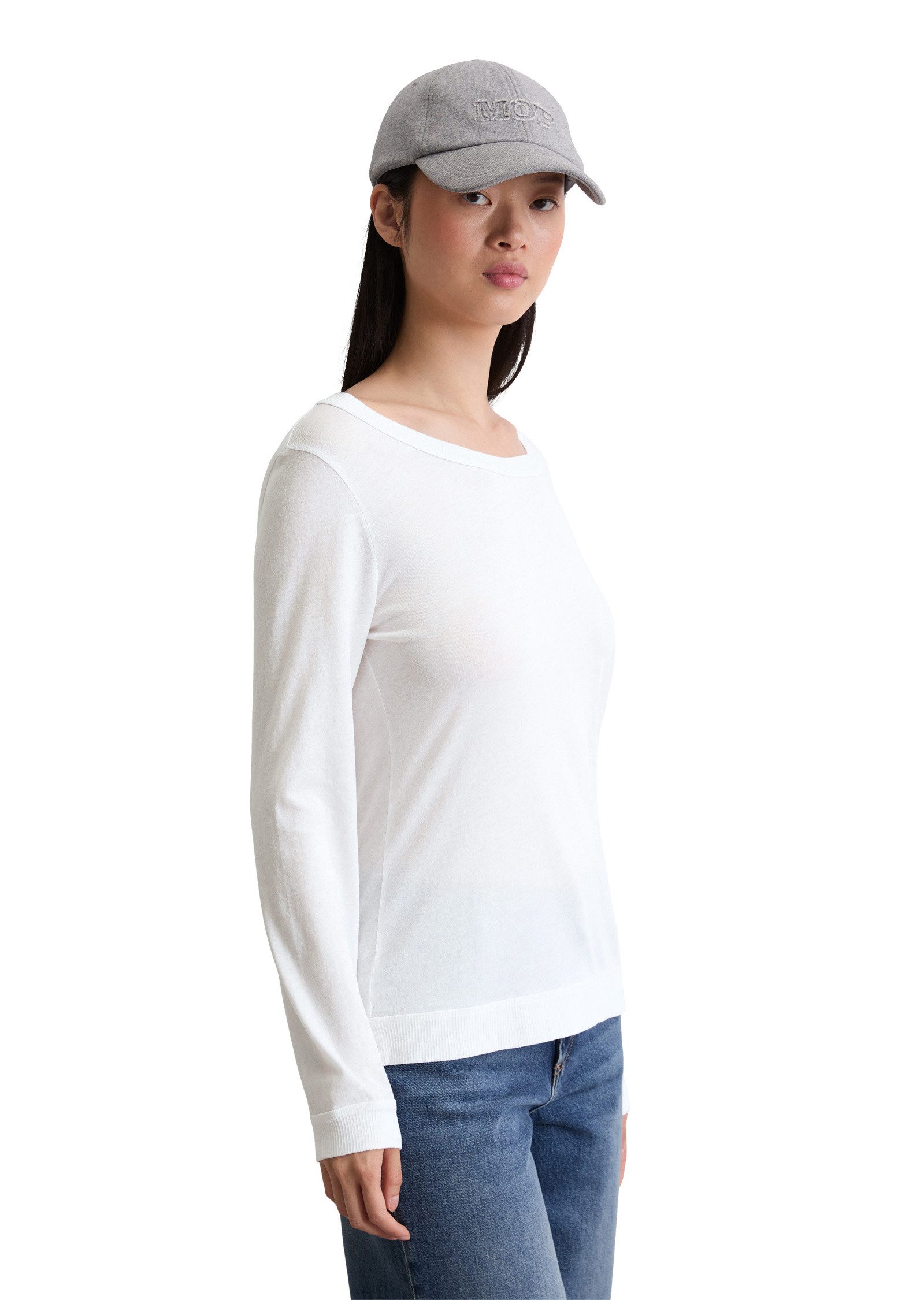 Marc O'Polo Langarmshirt aus Organic Cotton günstig online kaufen