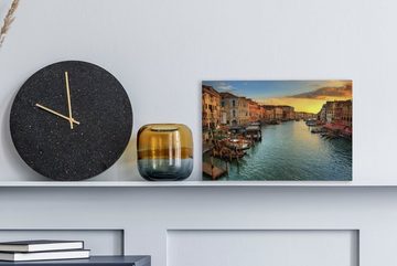 OneMillionCanvasses® Leinwandbild Venedig - Sonnenuntergang - Italien, Venedig (1 St), Wandbild Leinwandbilder, Aufhängefertig, Wanddeko, 30x20 cm