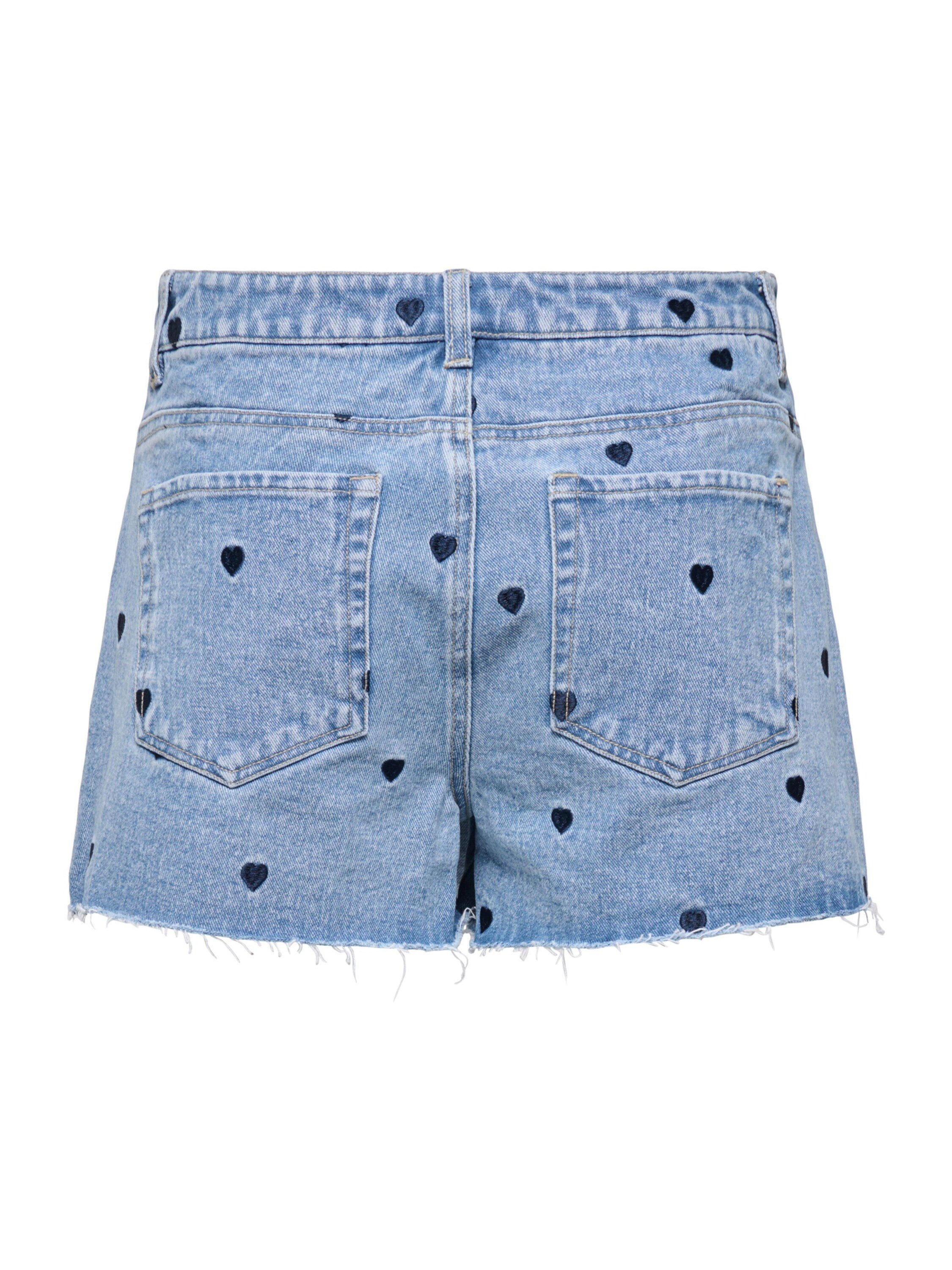 ONLY Jeansshorts ONLTEXAS (1-tlg) Stickerei