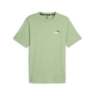 PUMA T-Shirt Essentials+ zweifarbiges T-Shirt mit kleinem Logo Erwachsene