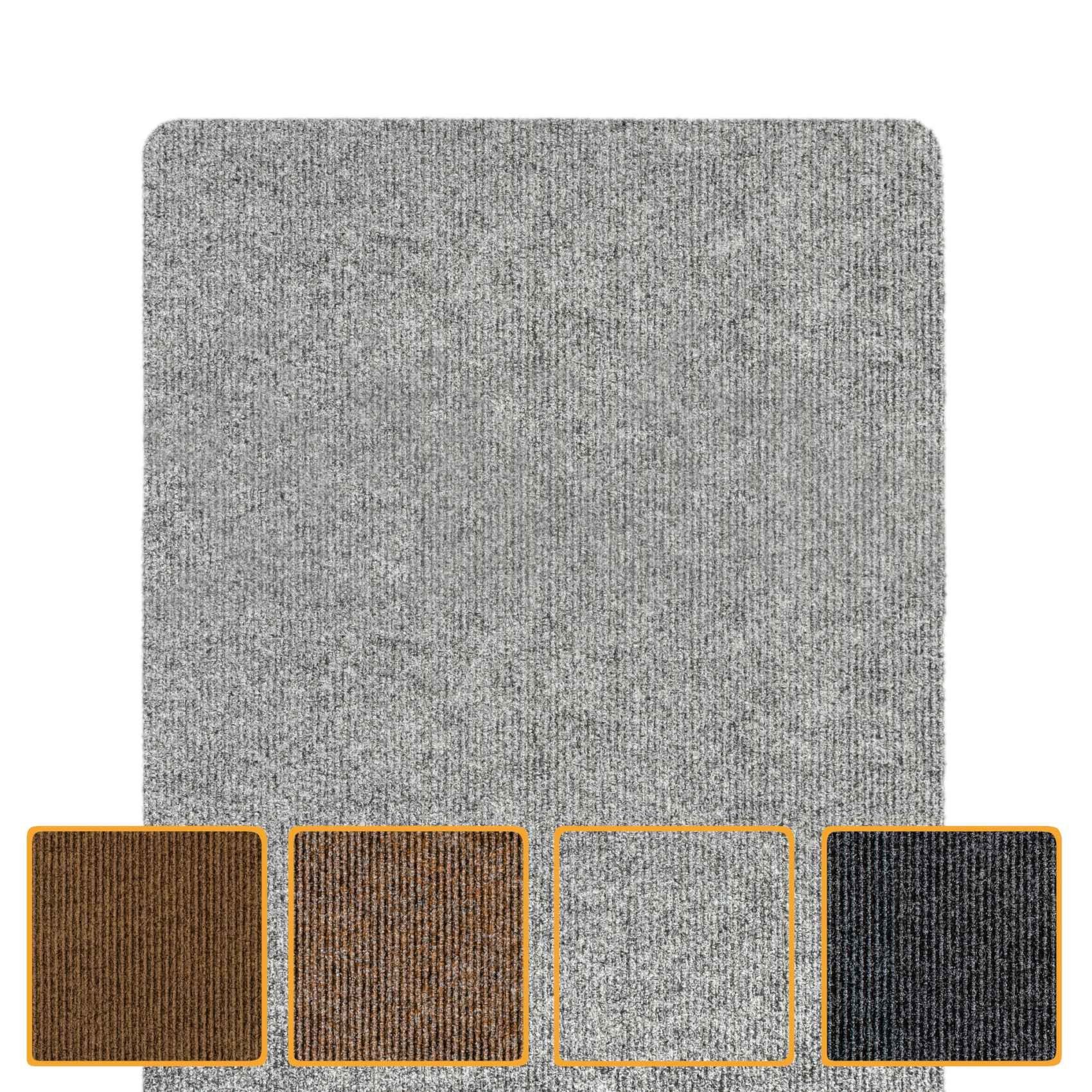 ANRO Fußmatte Türvorleger Schmutzfangmatte STRIBET, eckig, Höhe: 3 mm, Clean-Line Größe 40x120cm