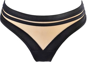 Axami String String in schwarz-beige hoch geschnitten (einzel, 1-St)