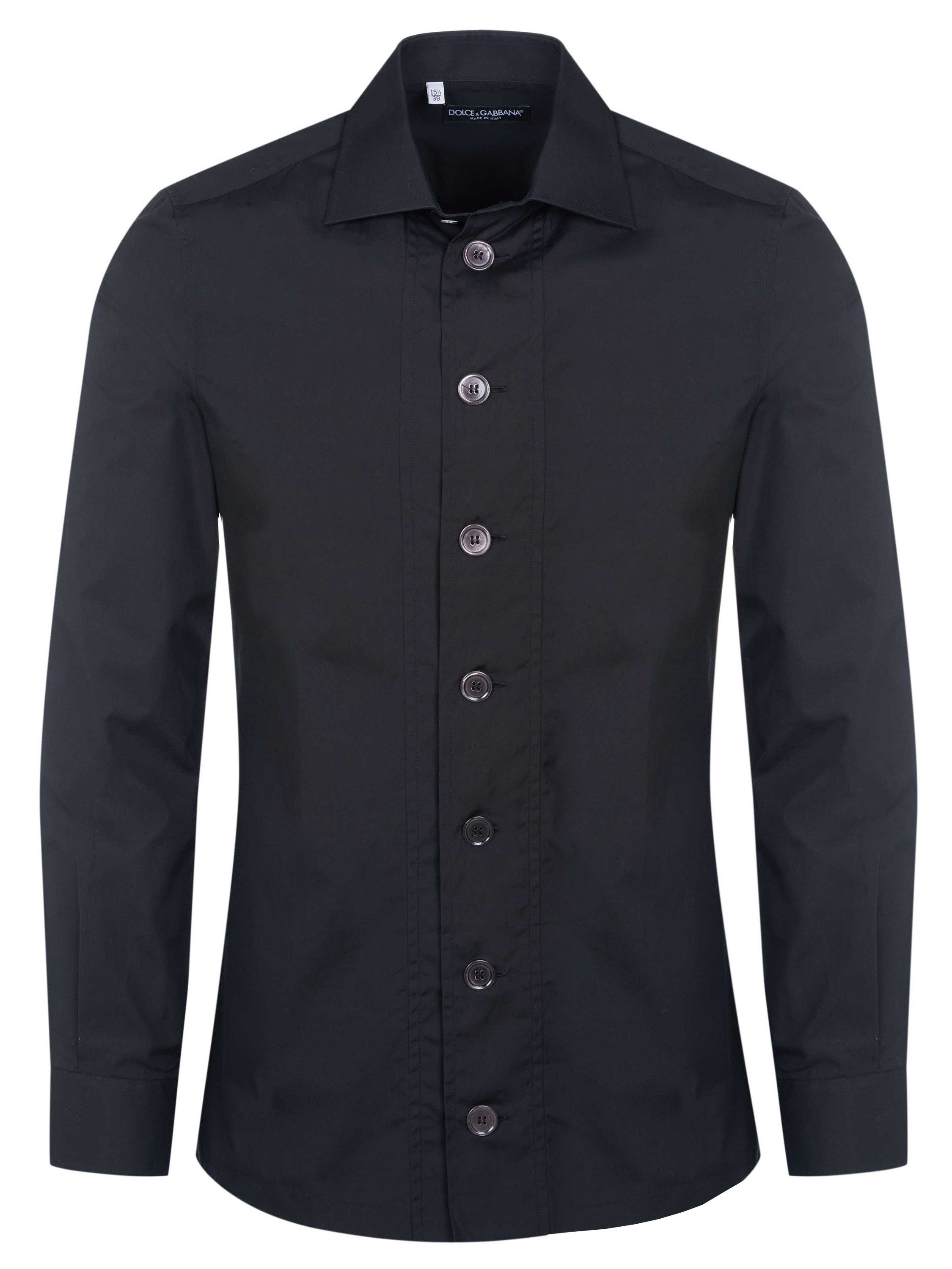 DOLCE & GABBANA Langarmshirt Knopfleisten Langarmshirt für Herren (1-tlg., keine Angabe)
