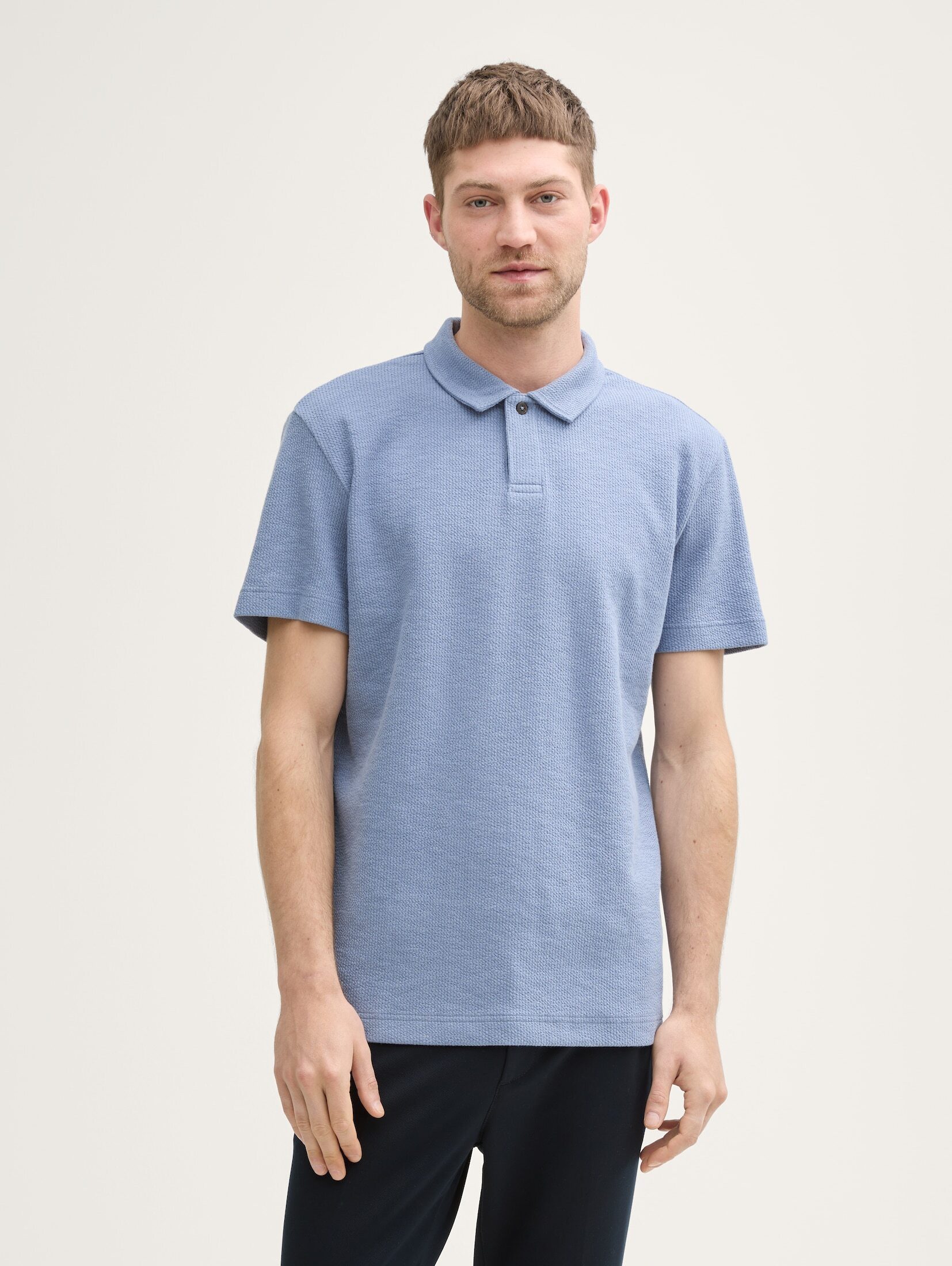 TOM TAILOR Poloshirt Ripp Poloshirt mit günstig online kaufen