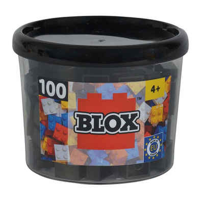 SIMBA Spielbausteine Simba Konstruktionsspielzeug Blox 100 Teile 4er schwarz 104114114