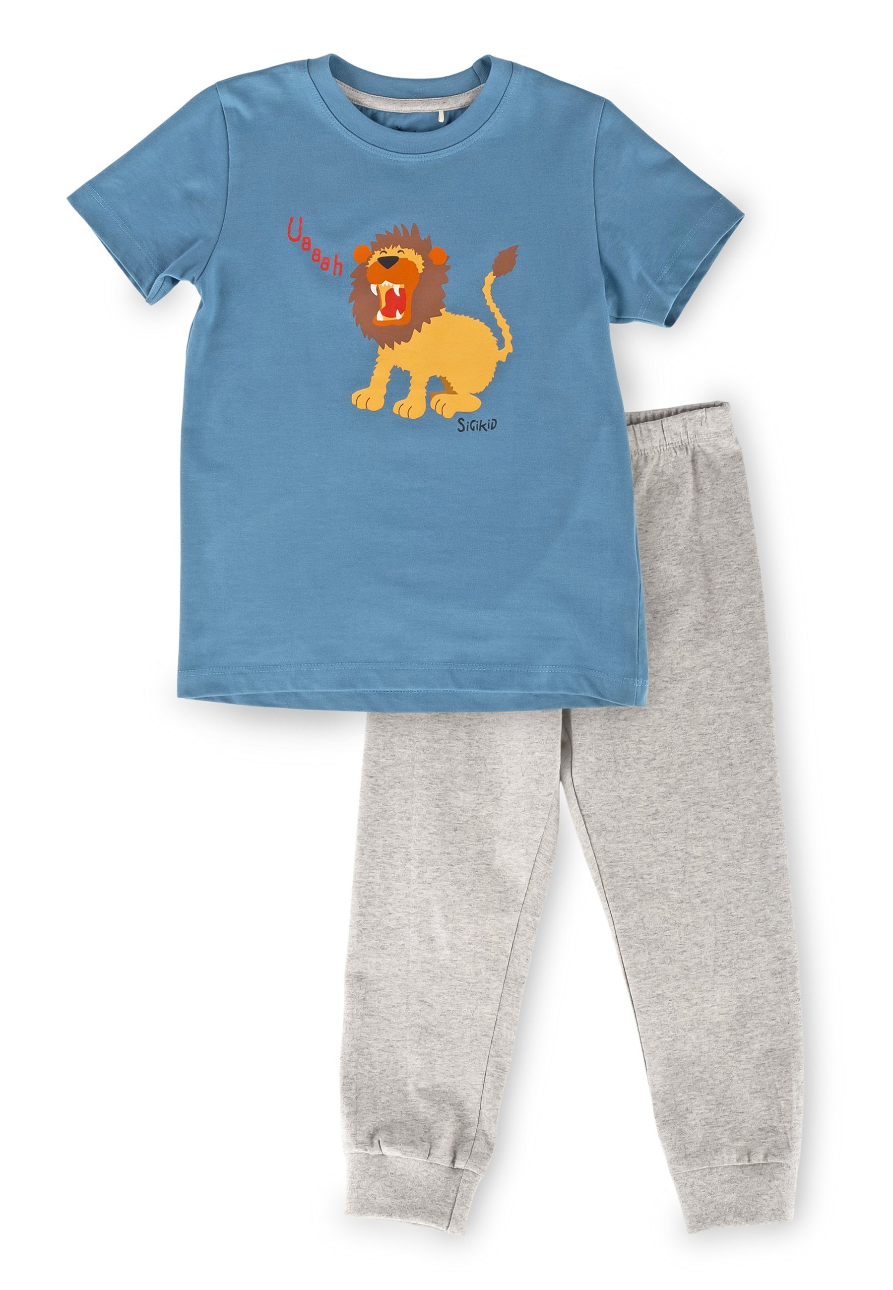 Sigikid Pyjama Kinder Schlafanzug Pyjama, kurzarm (1 tlg)