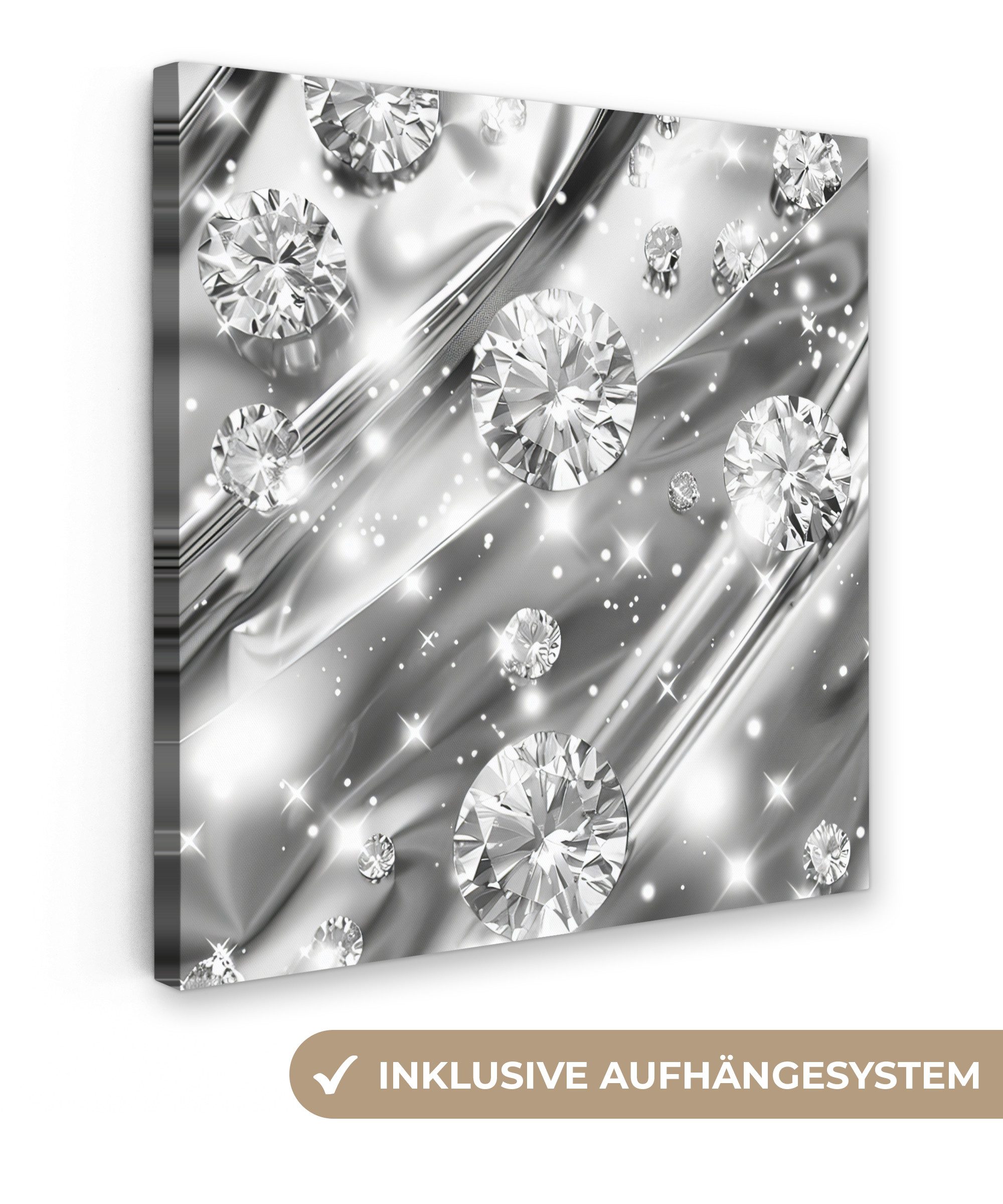 OneMillionCanvasses® Leinwandbild Abstrakt - Diamant - günstig online kaufen