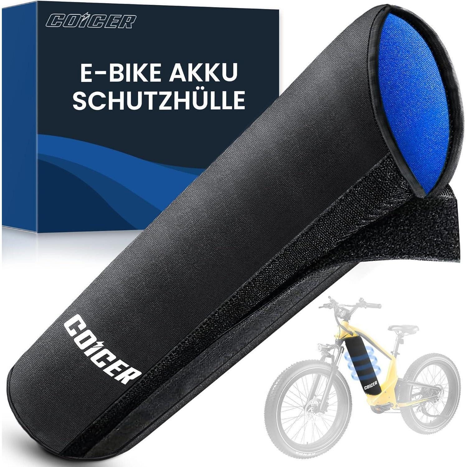 LuxusKollektion Fahrradständer E-Bike Akku Schutzhülle 28-45cm universale Passform Kälteschutz4472