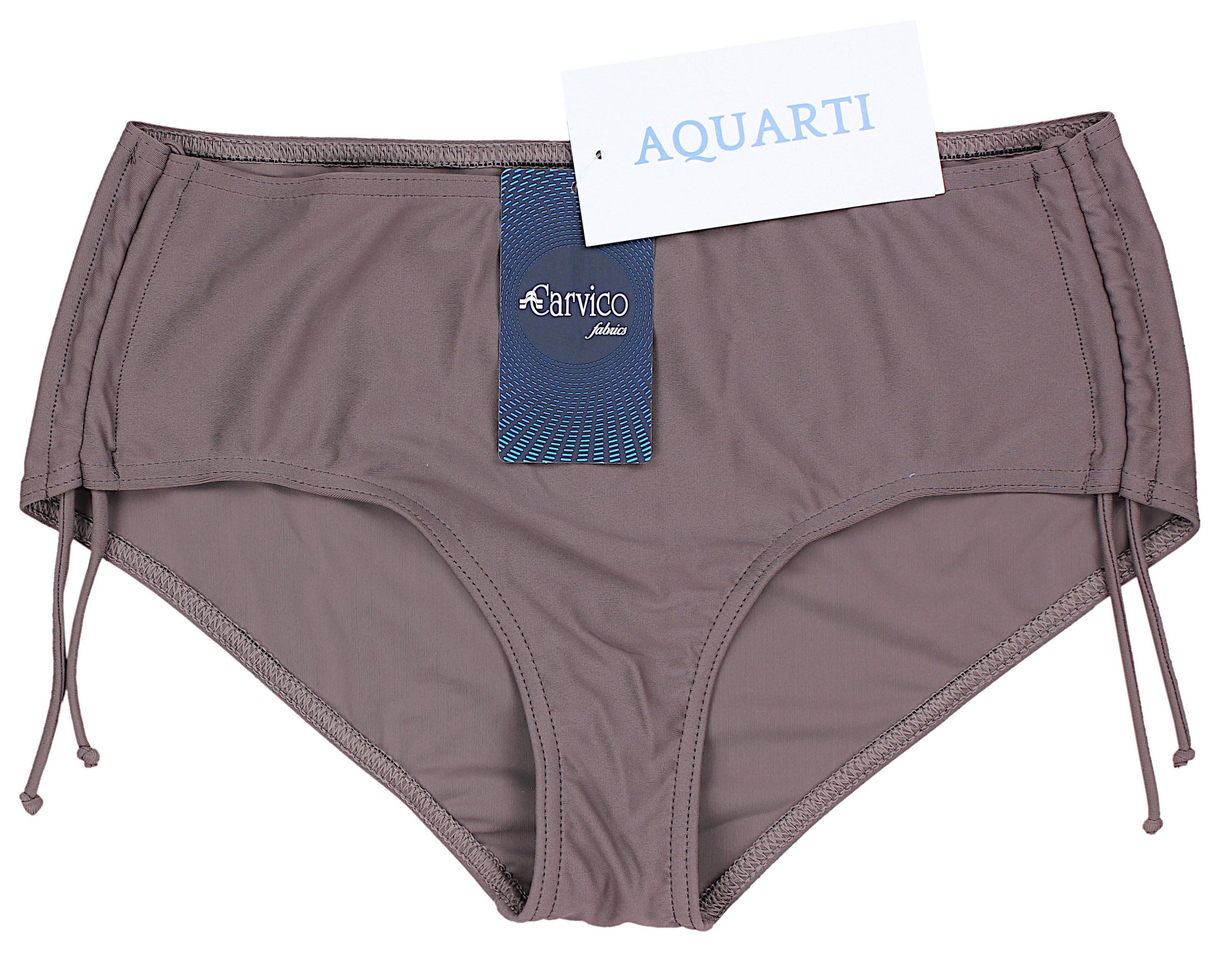 Aquarti Bikini-Hose Aquarti Damen Bikinihose mit Raffung und Schnüren